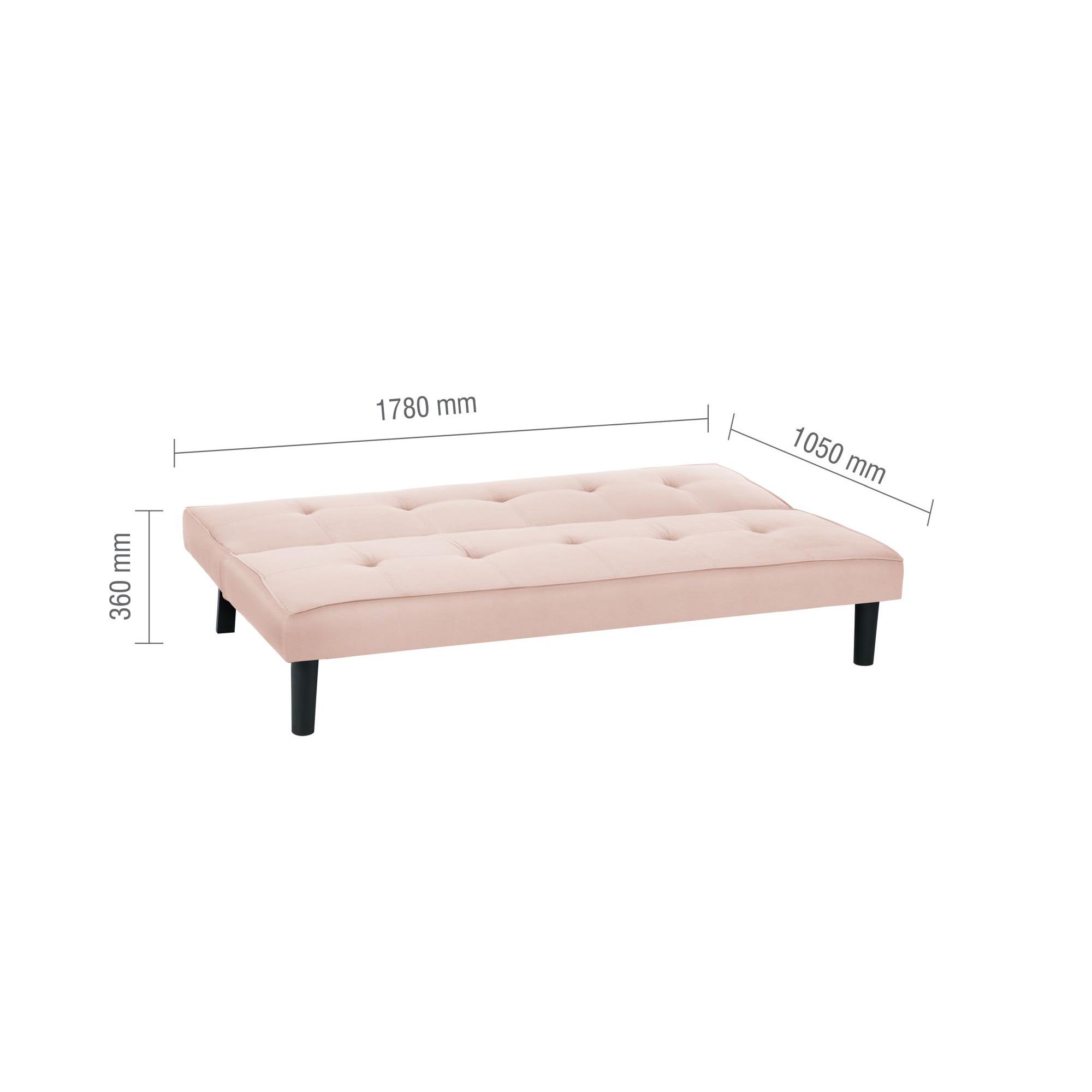 Aurora Sofa Bed - Blush Pink Fabric