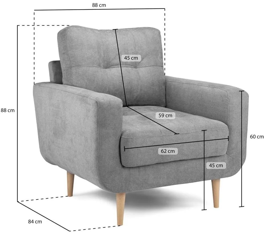 Aurora Armchair - Grey
