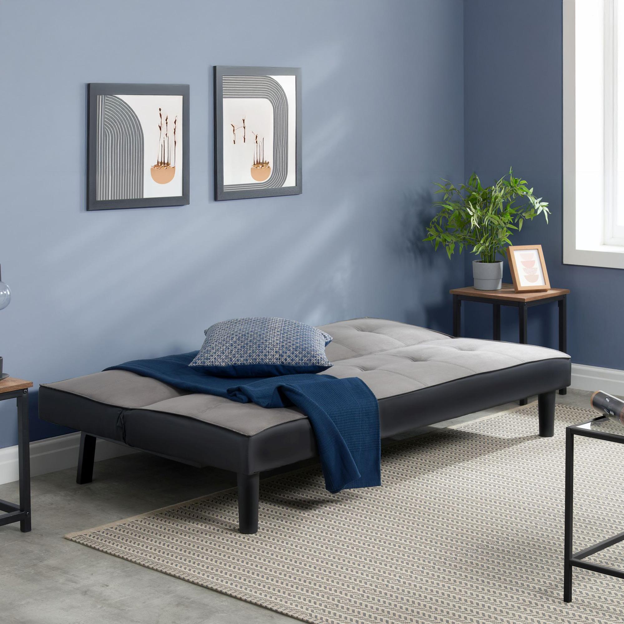 Aurora Sofa Bed - 2 Seater - Grey Fabric