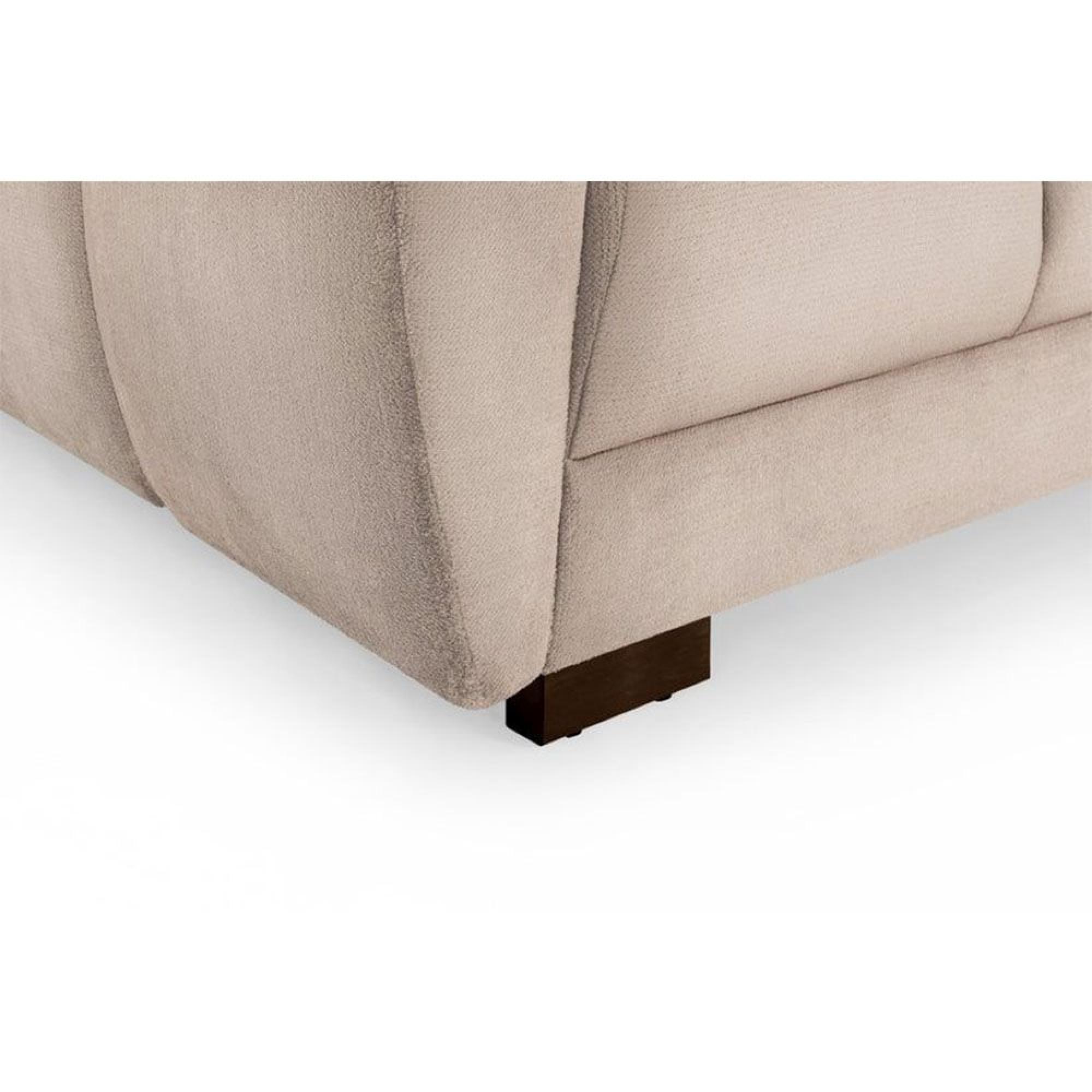 Azzuro Sofa - Mocha Velvet Fabric - 3 Seater