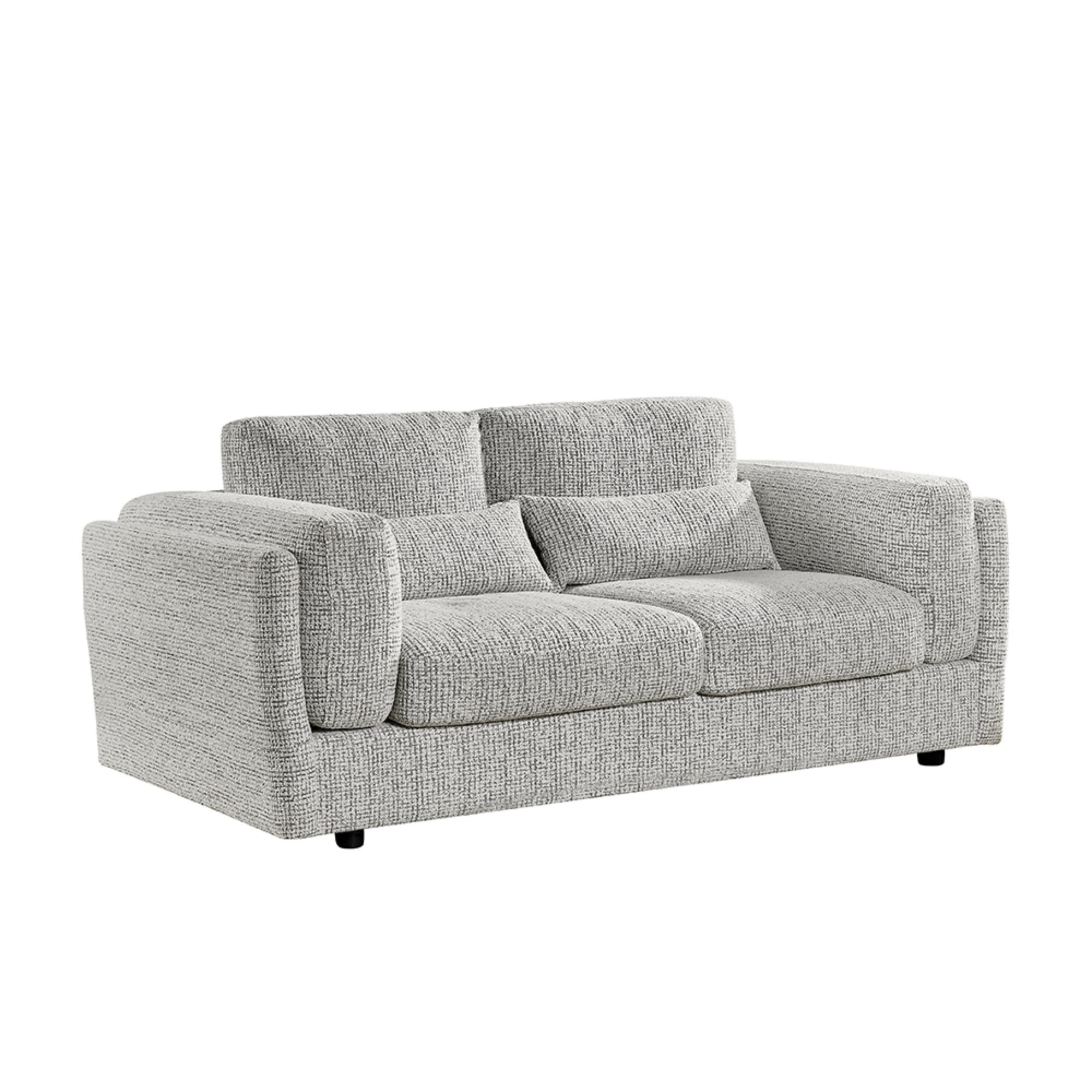 Bari Sofa - Grey Fabric - 3 Seater