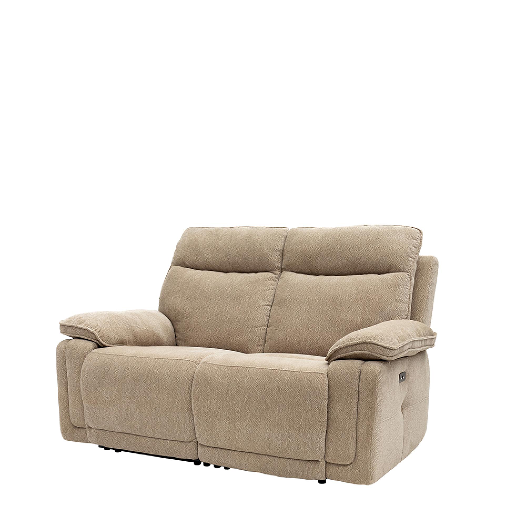 Cadenza Sofa - 3 Seater - Electric Recliner - Camel Fabric