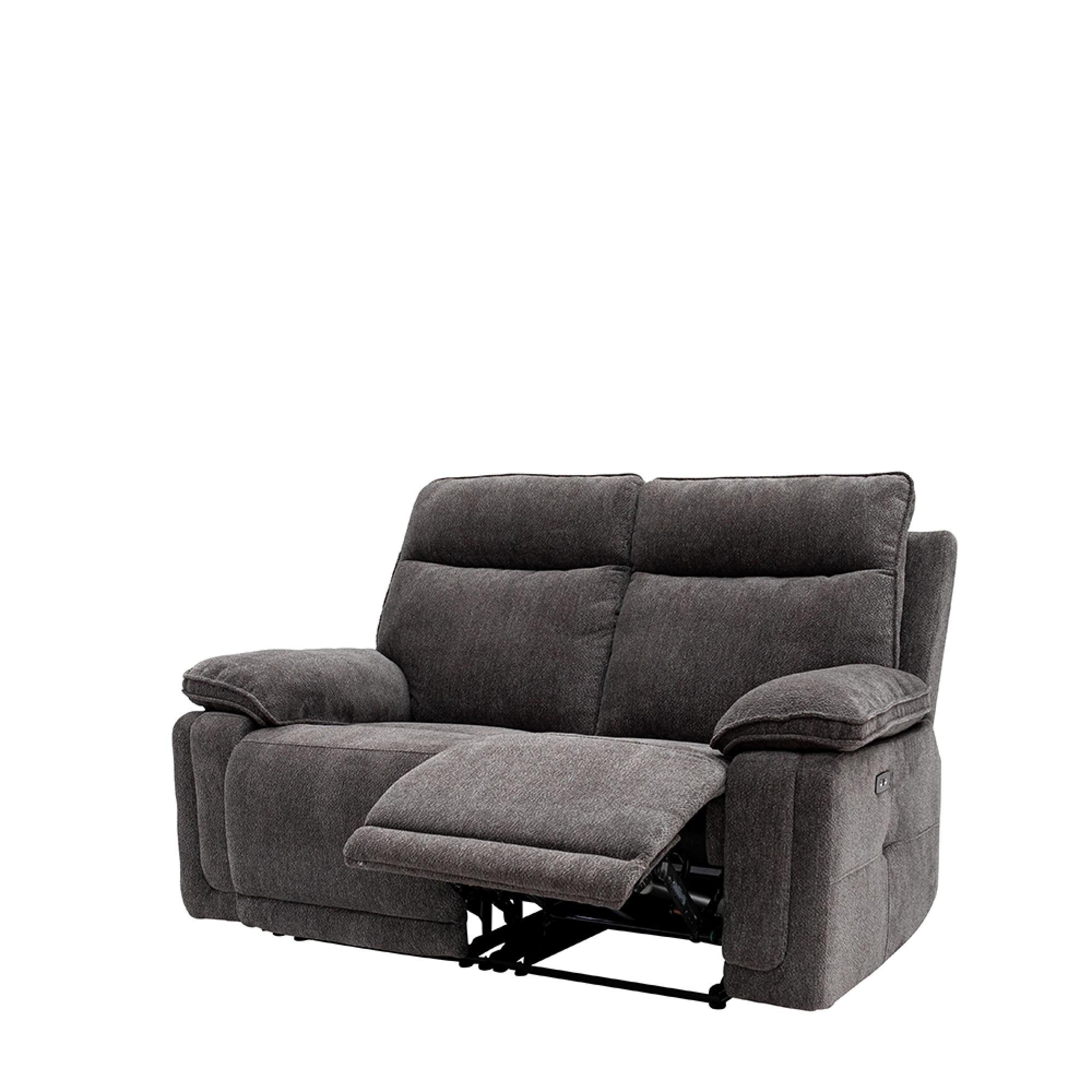 Cadenza Sofa - 2 Seater - Electric Recliner - Charcoal Fabric
