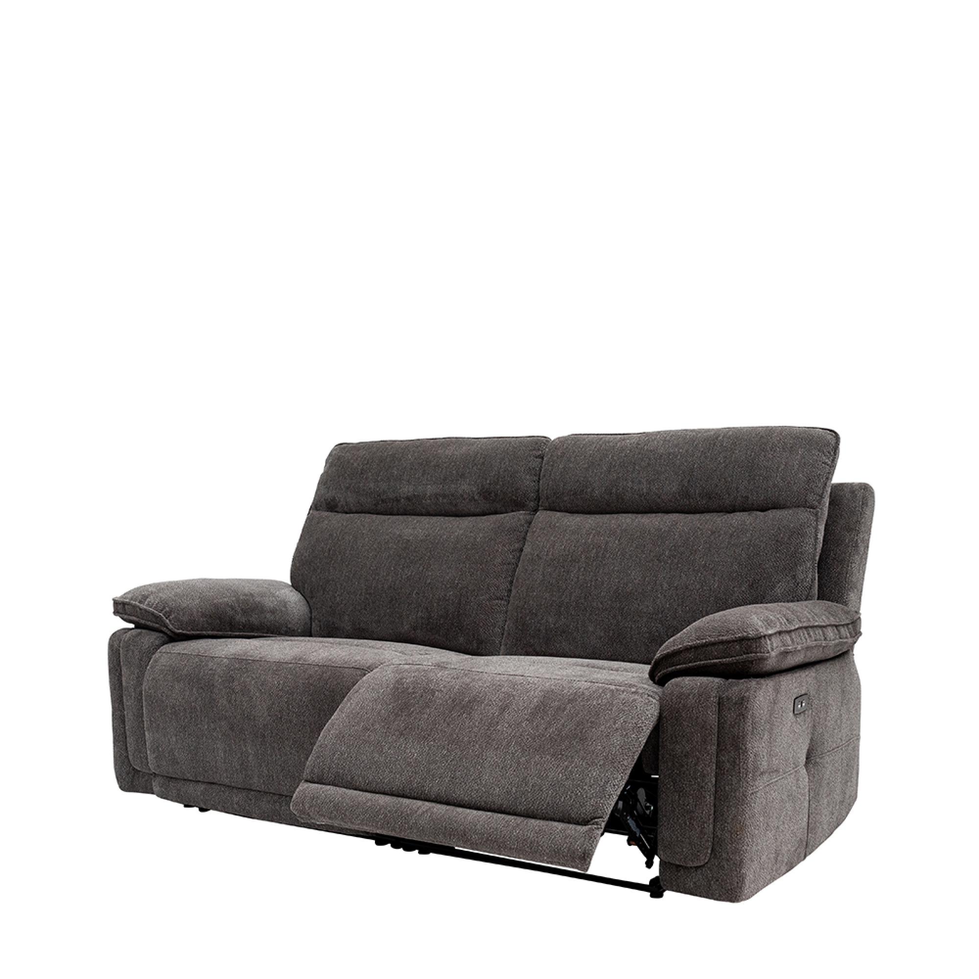 Cadenza Sofa - 3 Seater - Electric Recliner - Charcoal Fabric