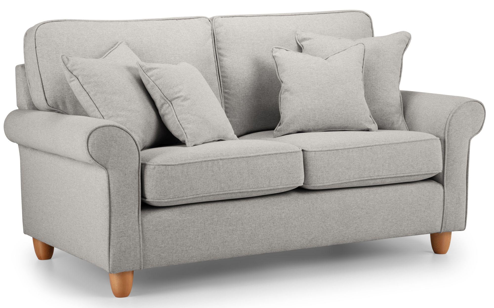 Carina Mink Fabric 2 Seater Sofa