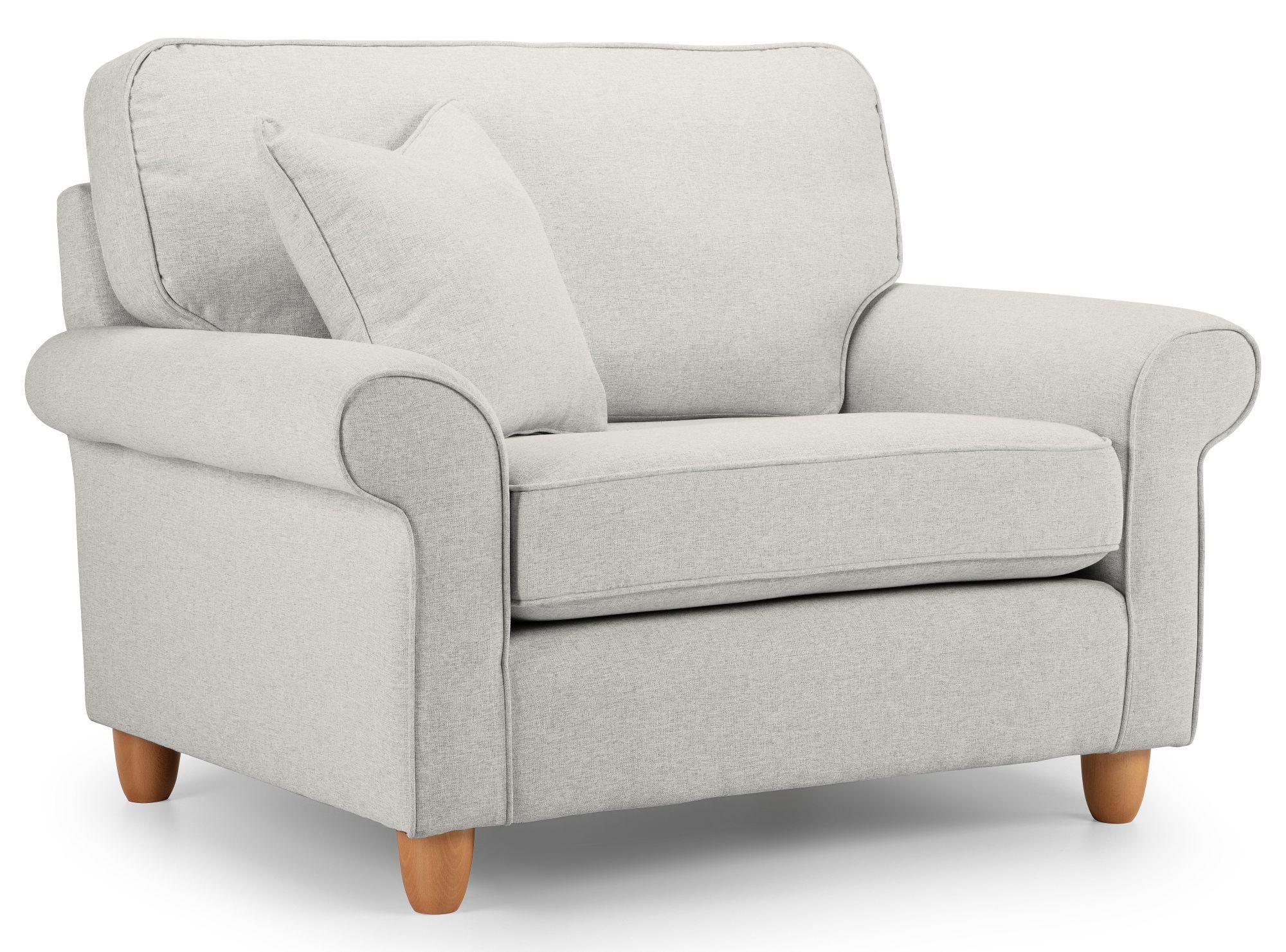 Carina Parchment Fabric Sunggles Armchair