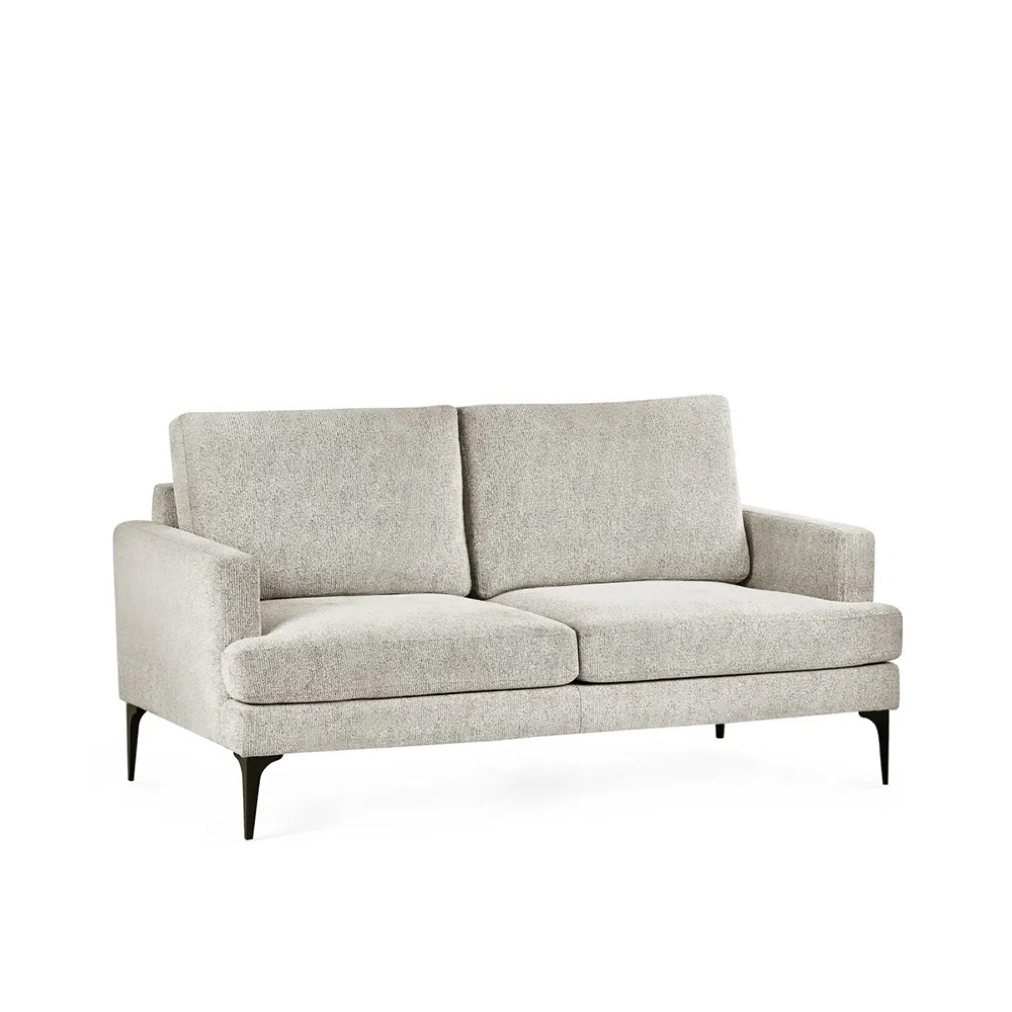 Carrera Oyster Cream Fabric Sofa - 2 Seater