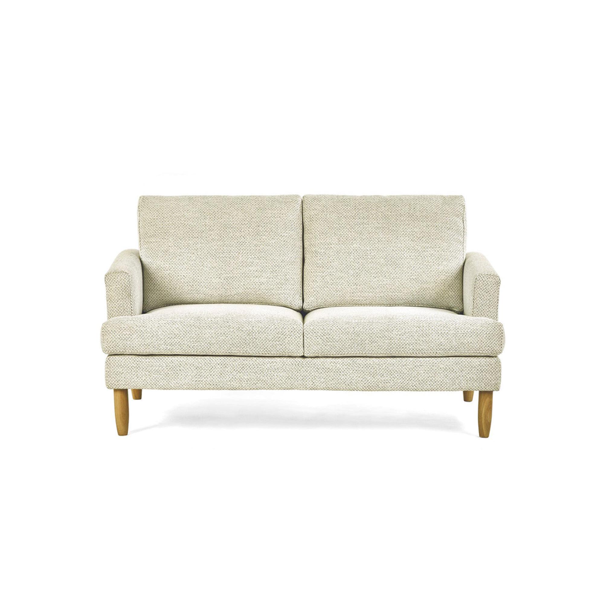 Daisy Beige Pearl Barley Fabric Sofa - 2 Seater