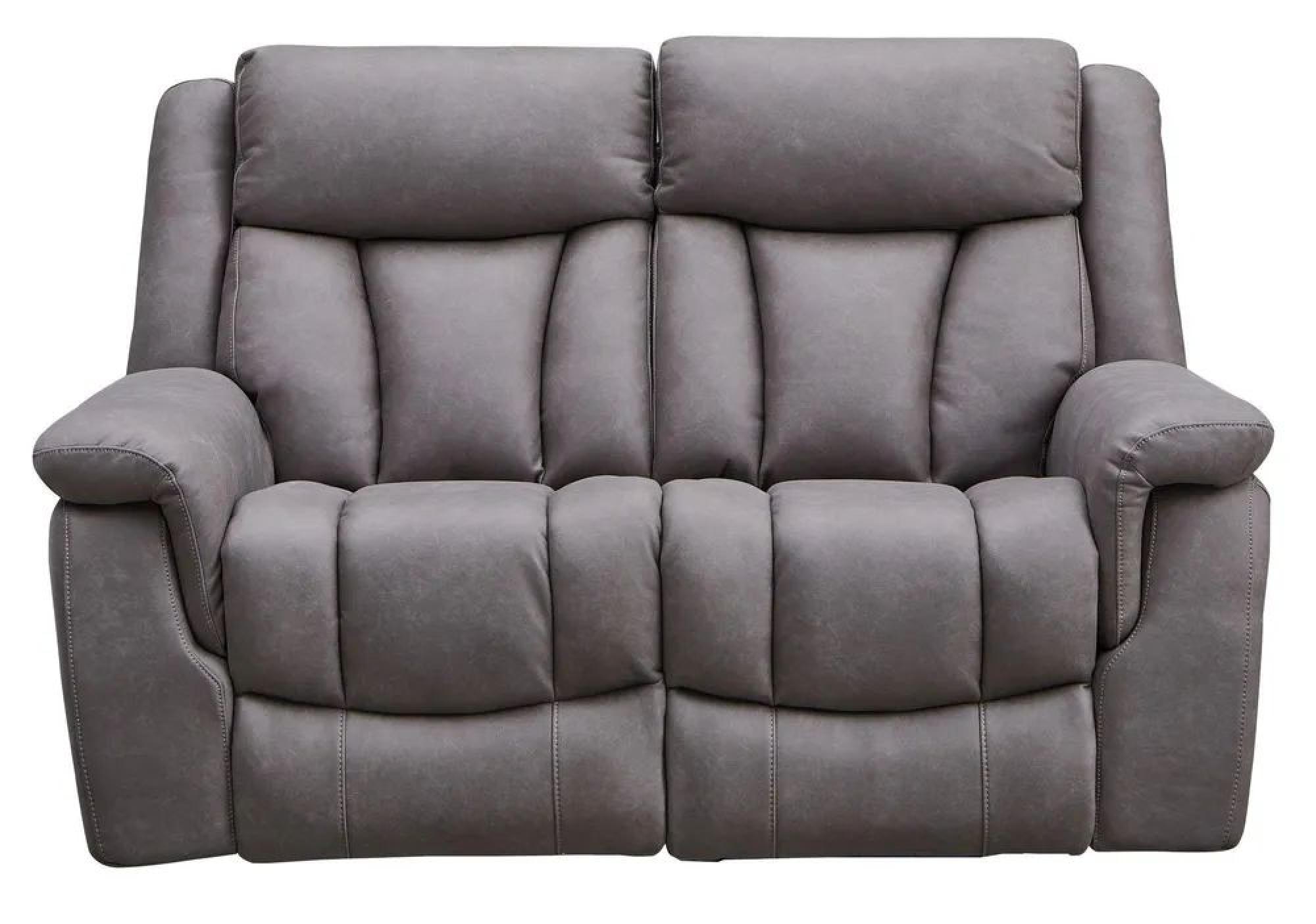 Dylan Electric Recliner Sofa - 2 Seater - Grey Fabric