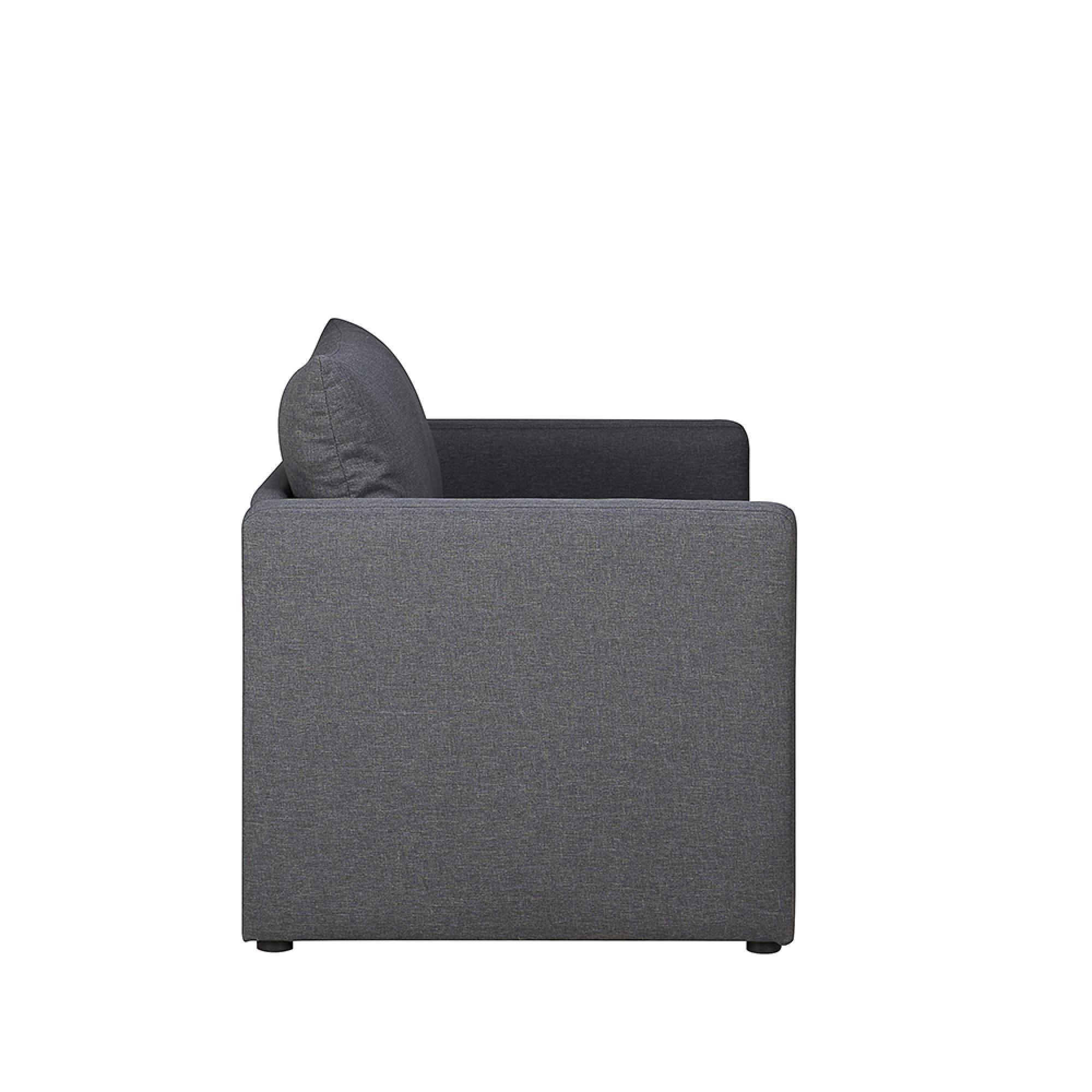 Eli Small Pull-Out Sofa Bed - 2 Seater - Grey Fabric
