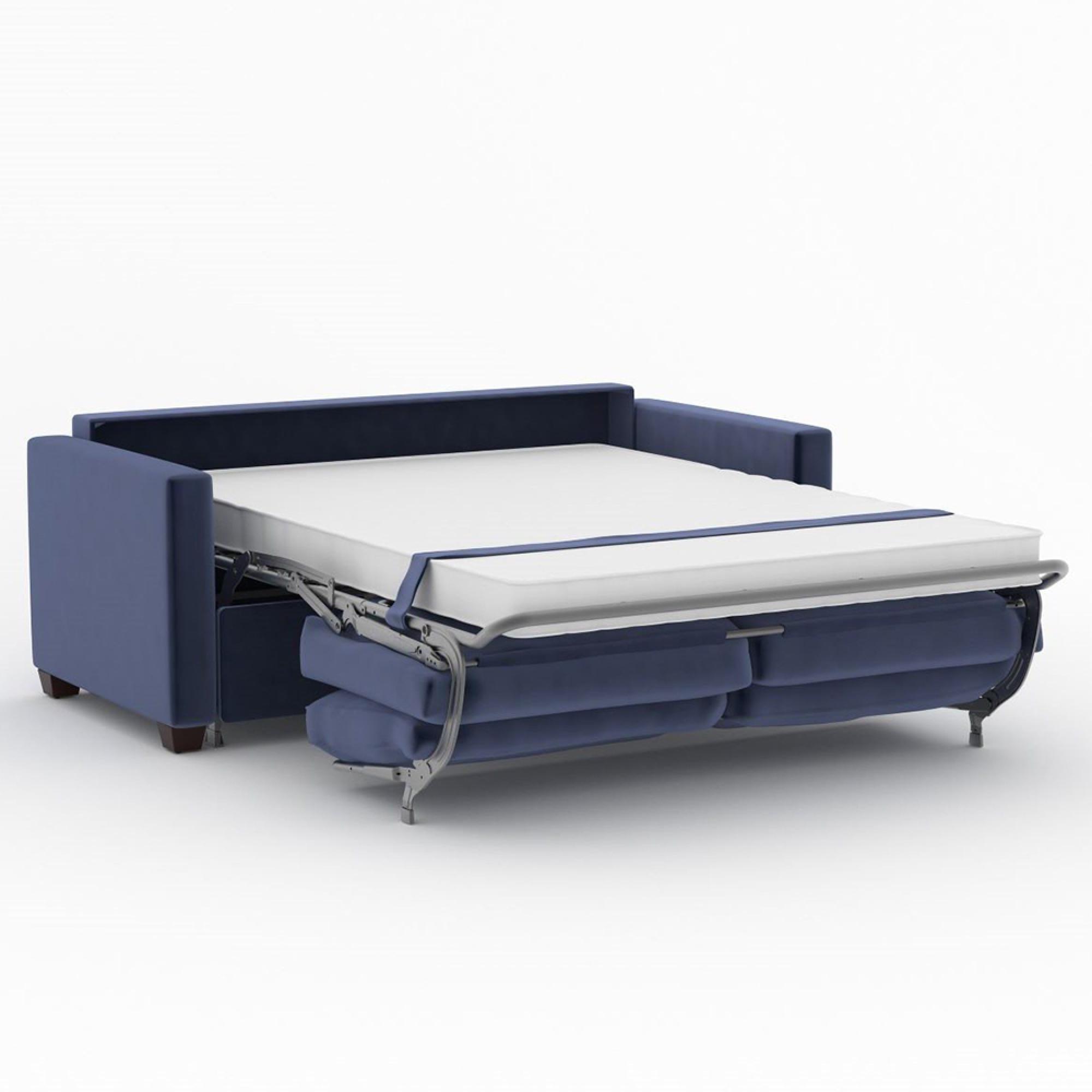 Elliot Sofa Bed - Sunningdale Midnight Blue Fabric - 2 Seater