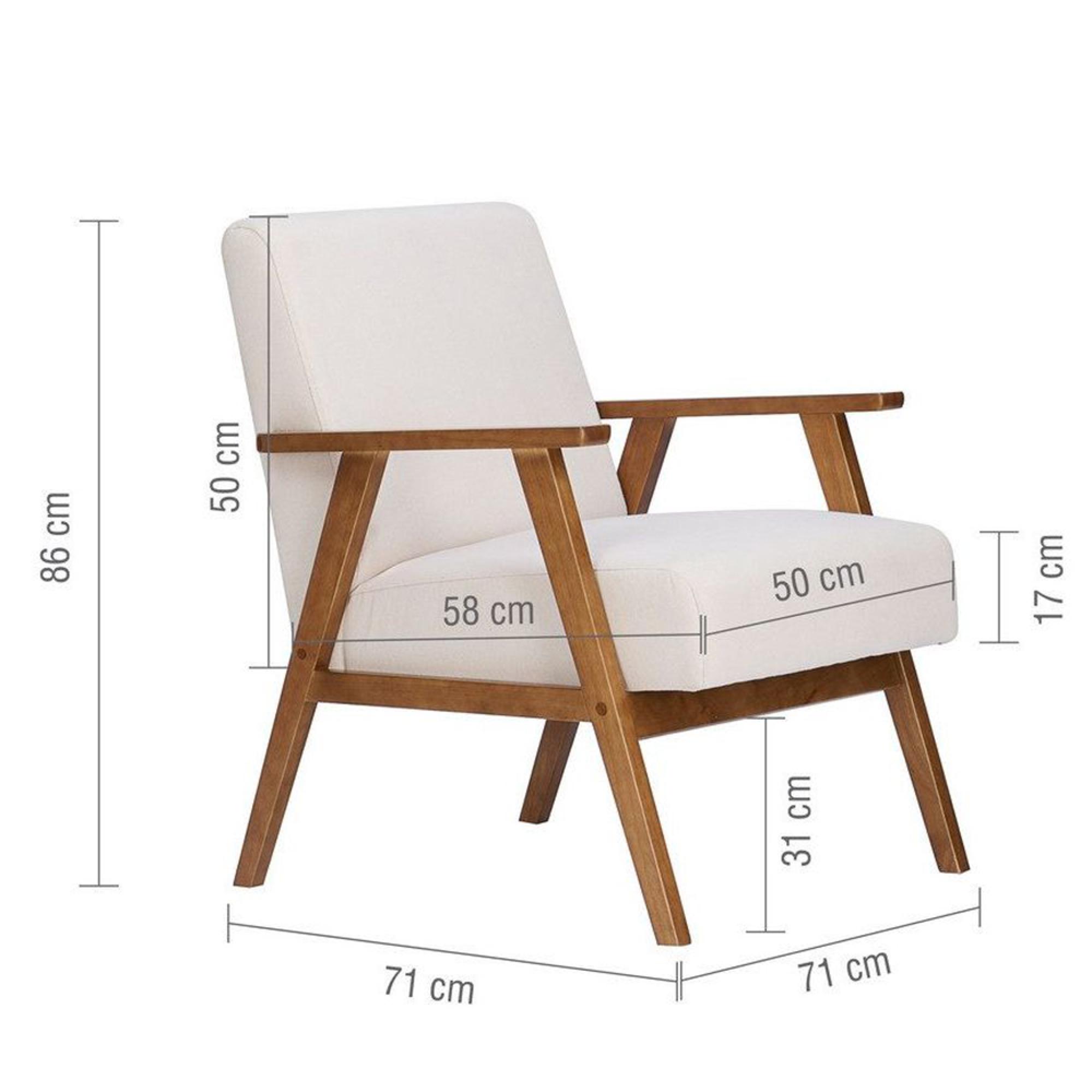 Ellwood Armchair - Cream Fabric