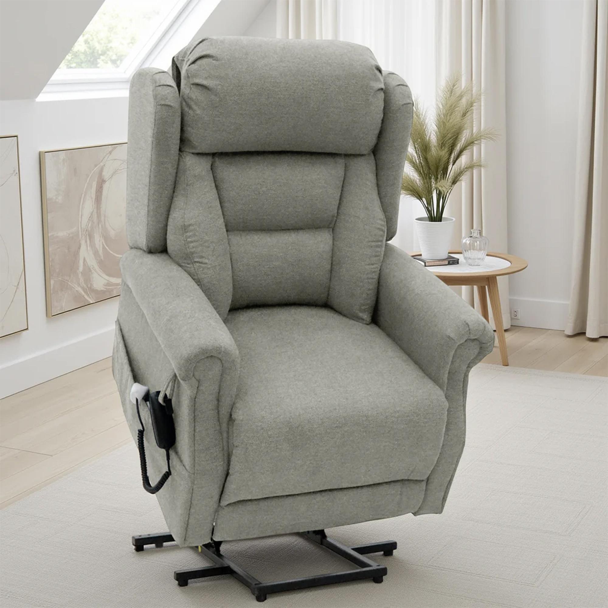 Fairmont Rise Recliner Armchair - Beige Fabric