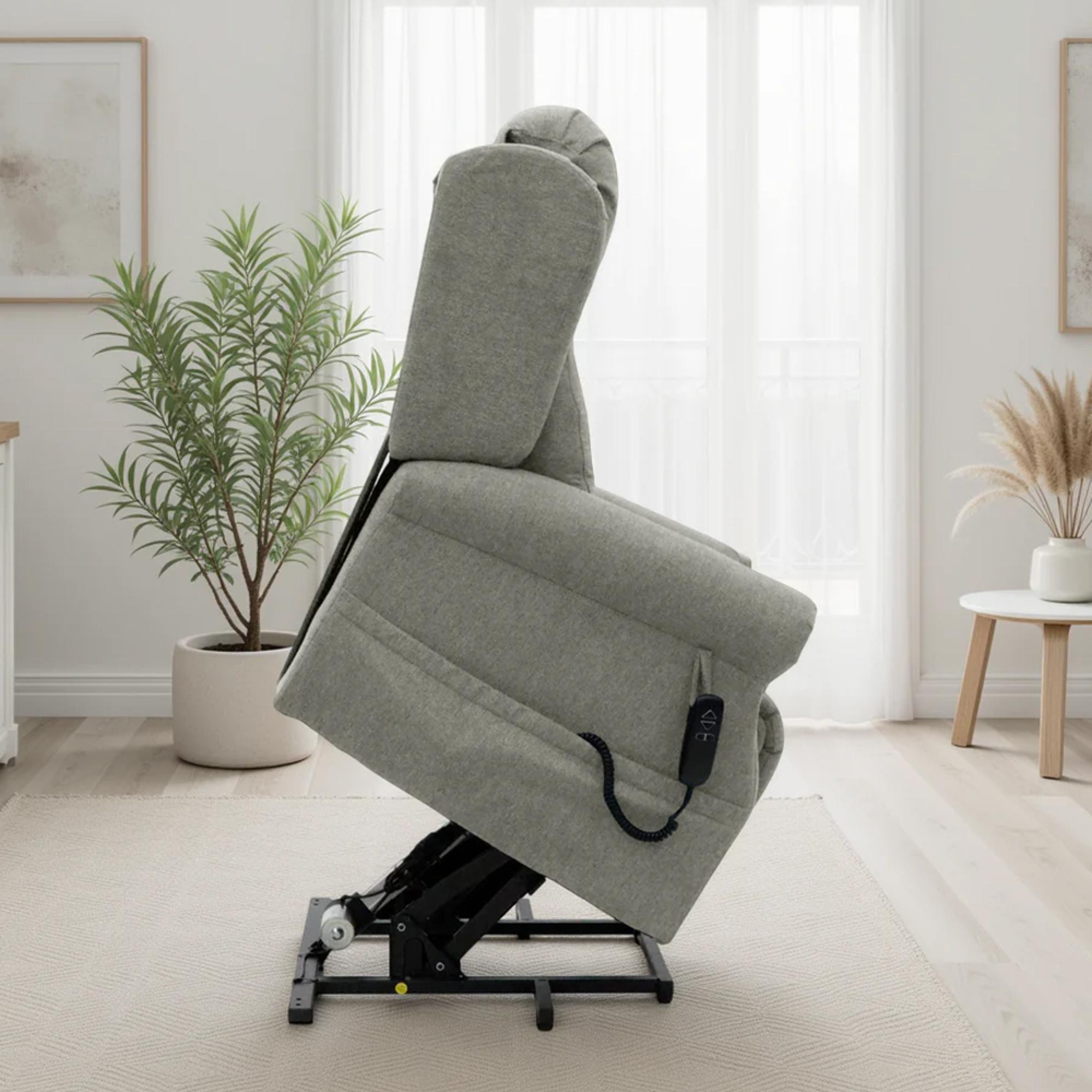 Fairmont Rise Recliner Armchair - Beige Fabric