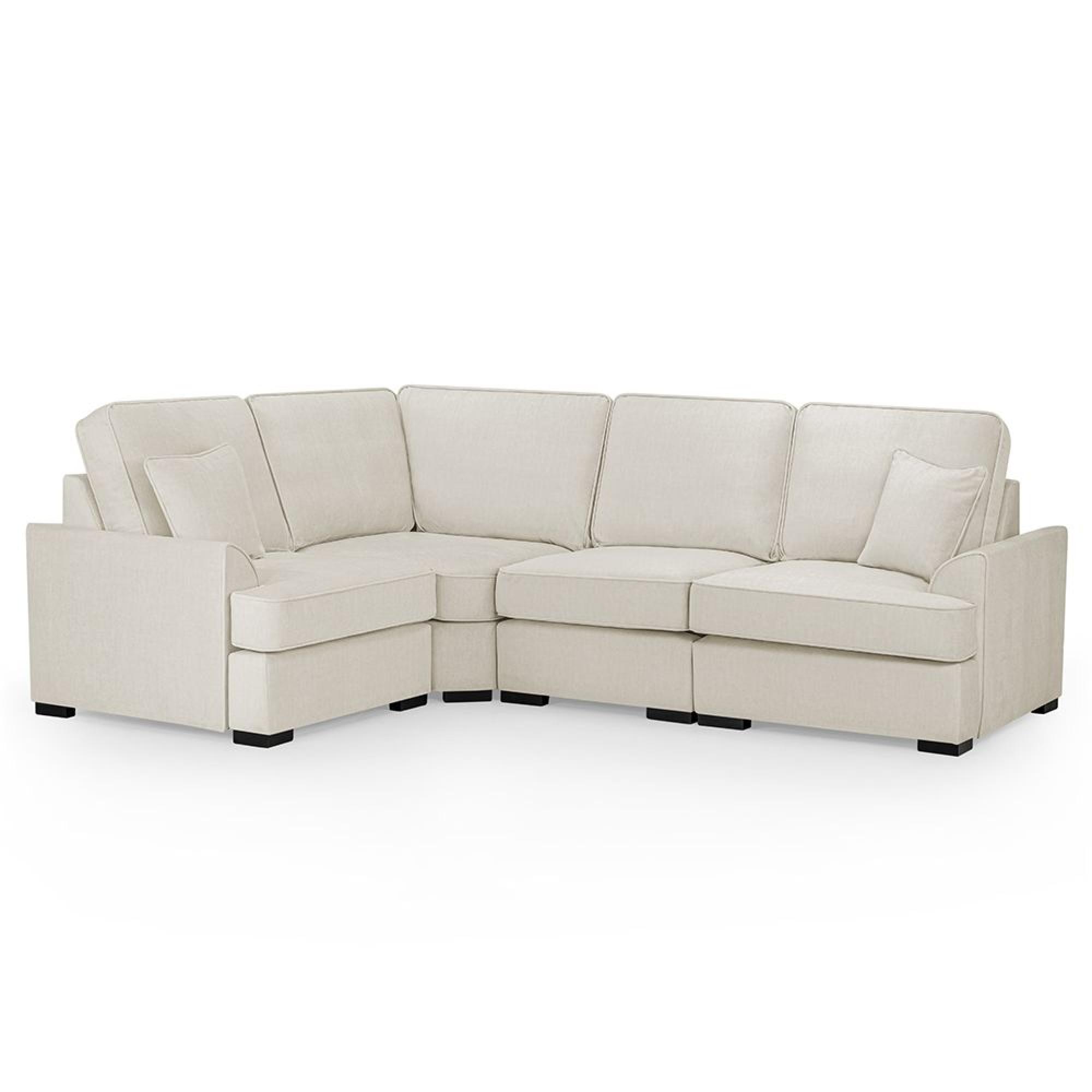 Funk Corner Sofa - Beige Fabric - RHF