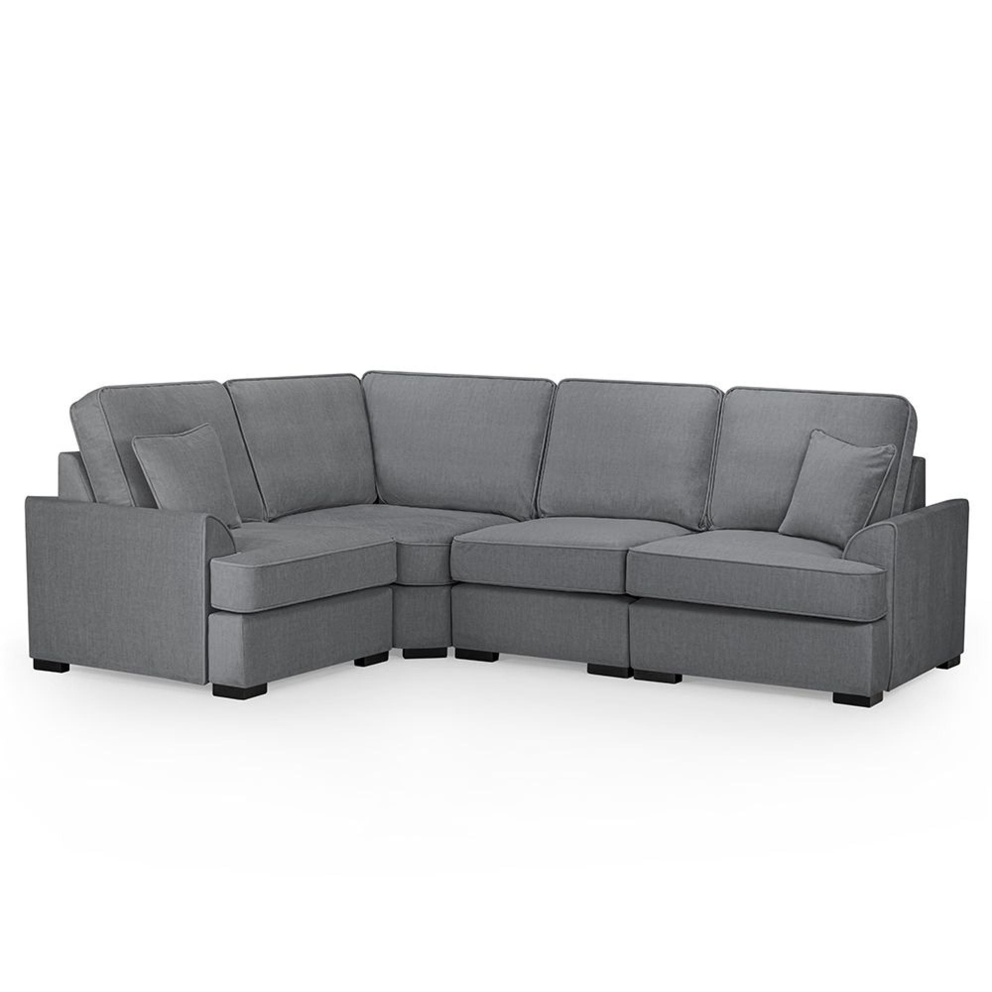 Funk Corner Sofa - Grey Fabric - RHF