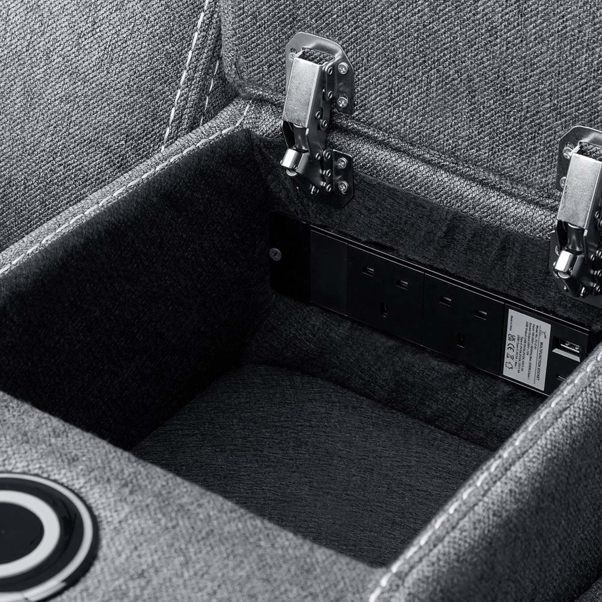 Galaxy Sofa Set - Tech Grey Fabric - 3+2 Seater