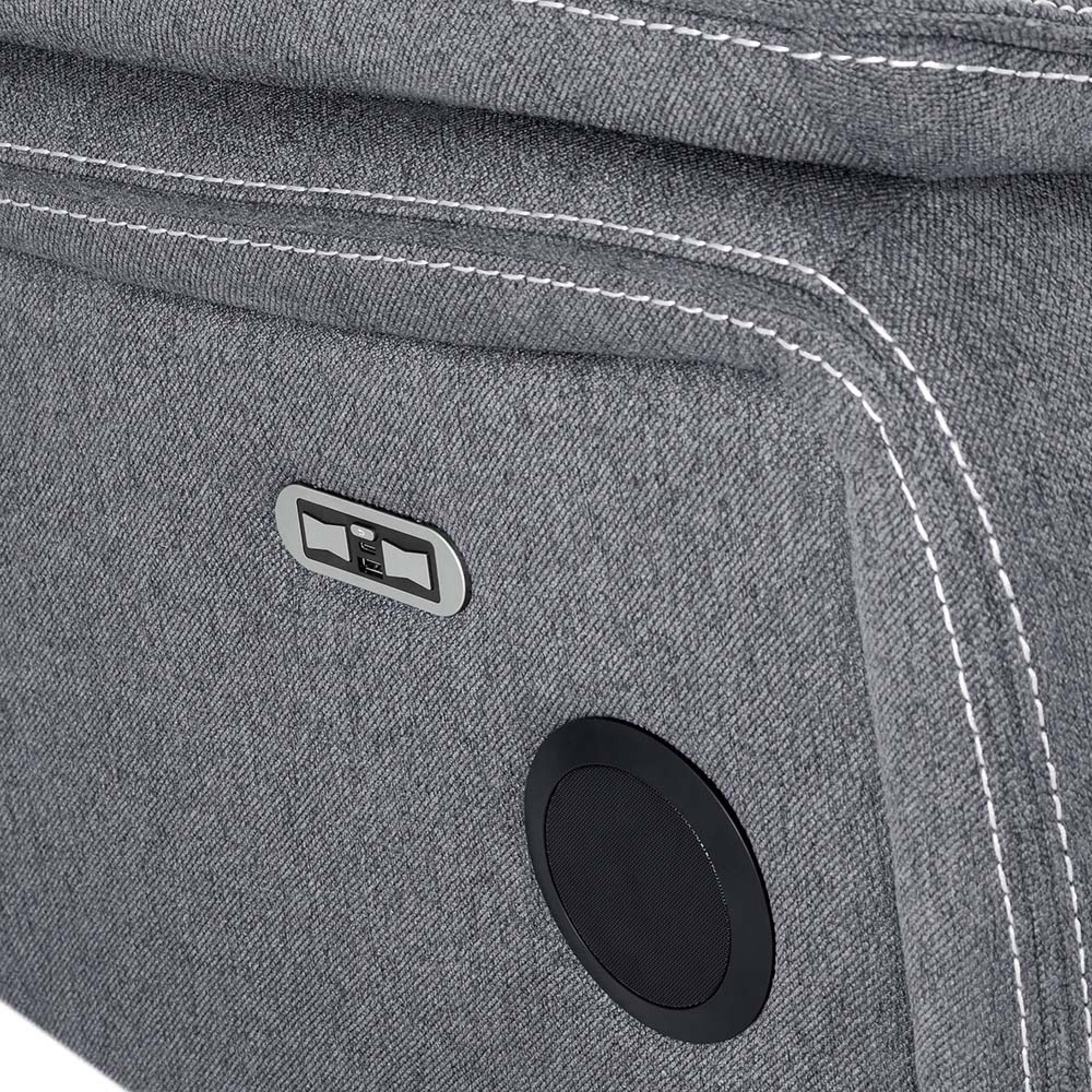 Galaxy Sofa - Tech Grey Fabric - 3 Seater