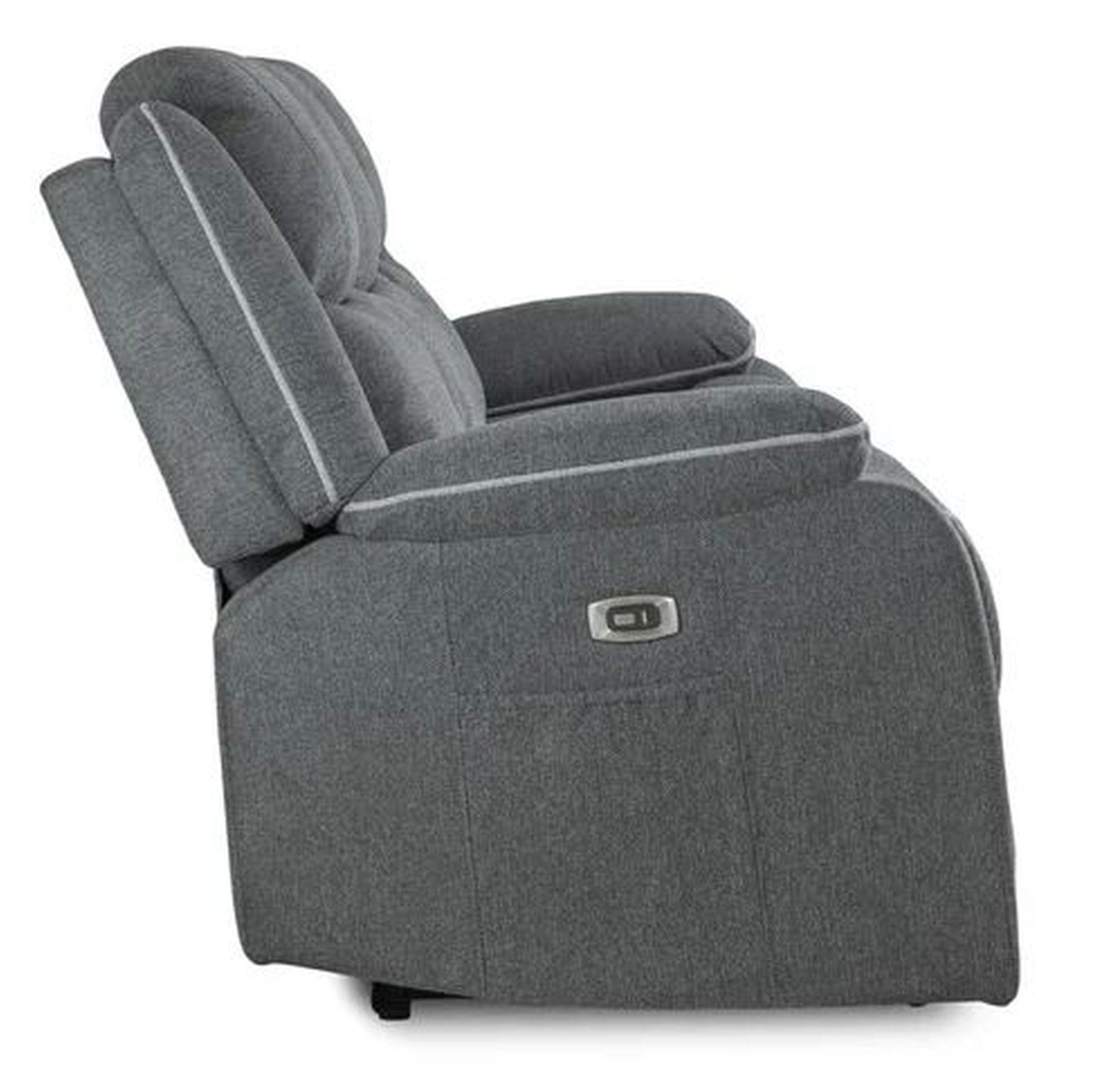 Harald Electric Recliner Sofa Set - Graphite Fabric - 3+2 Seater