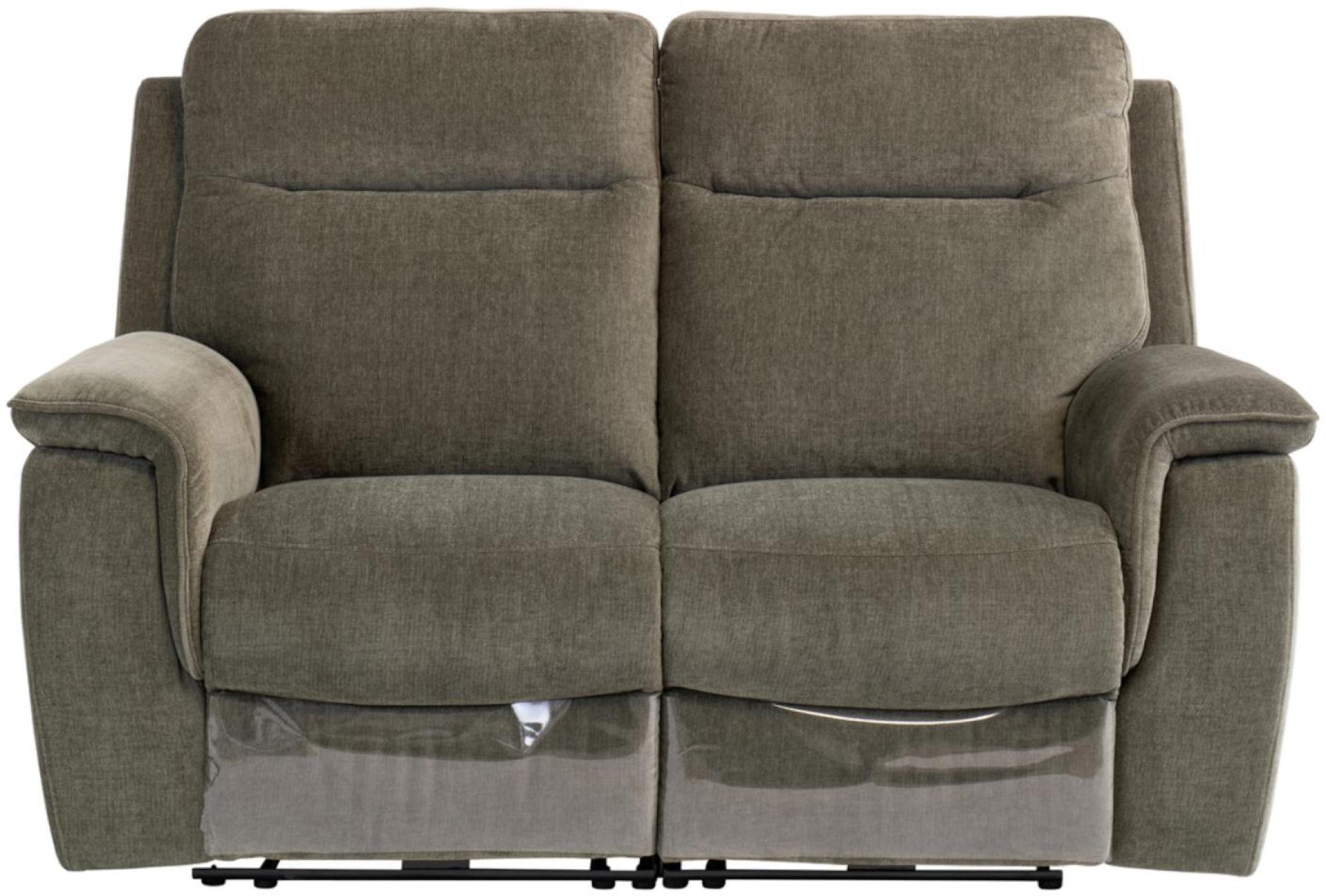 Havana Sofa - 2 Seater - Electric Recliner - Moss Green Fabric