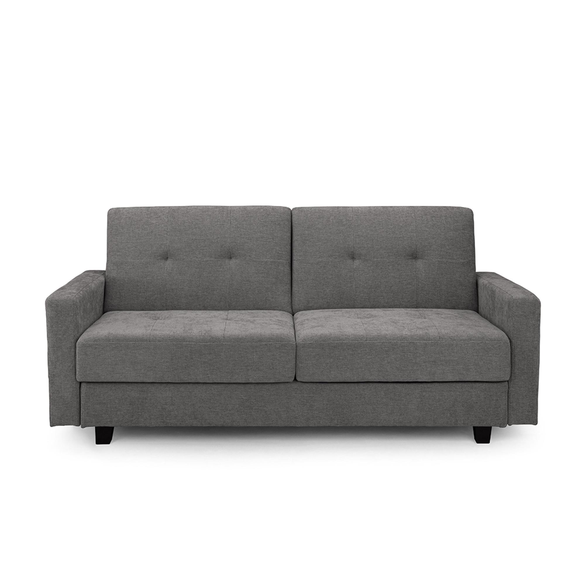 Hive Click Clack Sofa Bed - Grey Fabric - 3 Seater