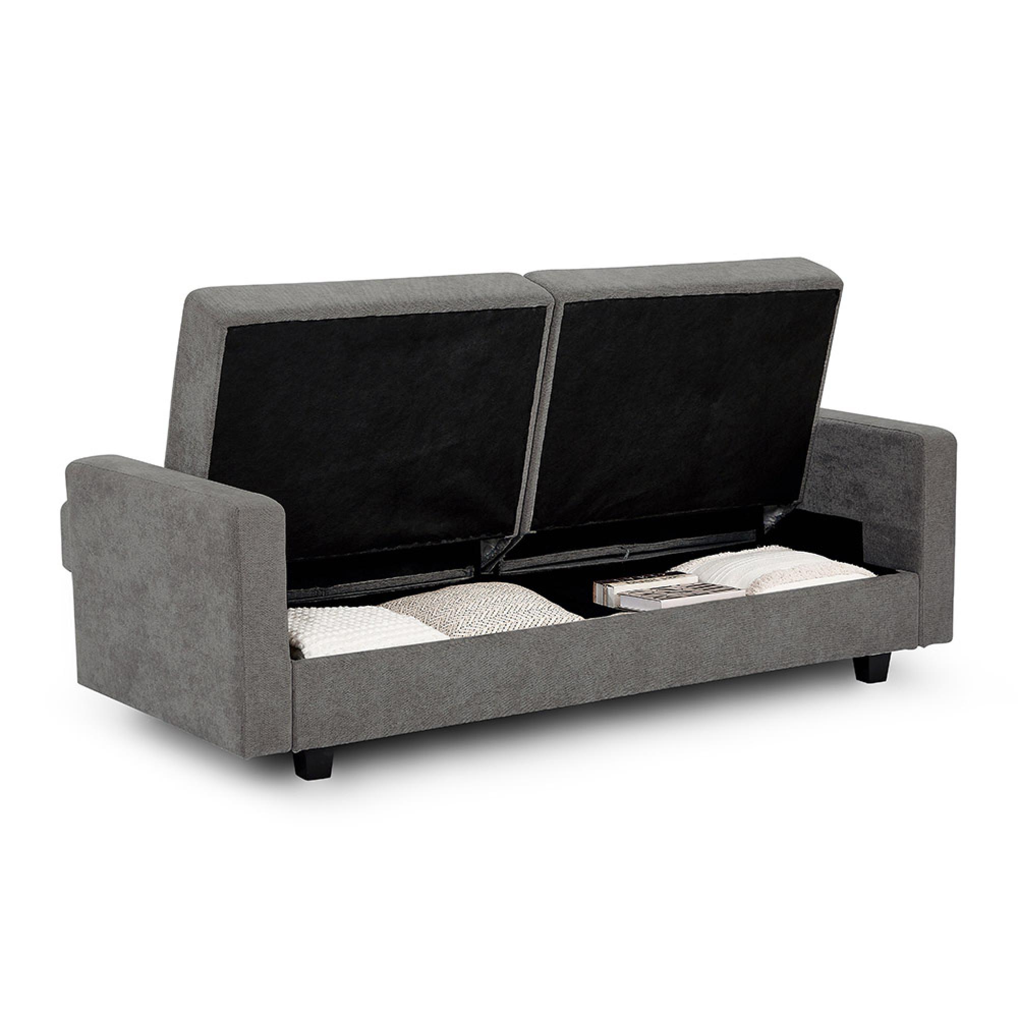 Hive Click Clack Sofa Bed - Grey Fabric - 3 Seater