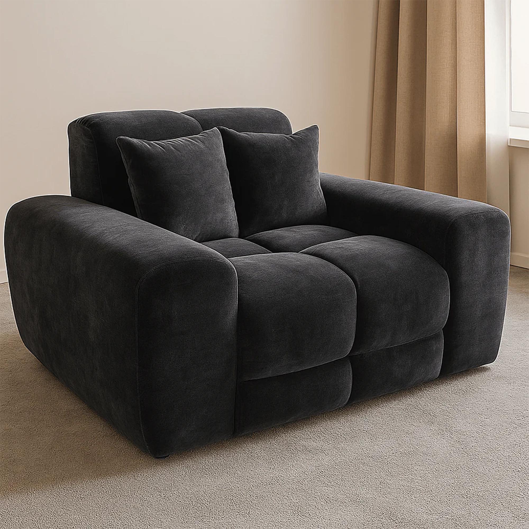 Jacob Armchair - Black Fabric