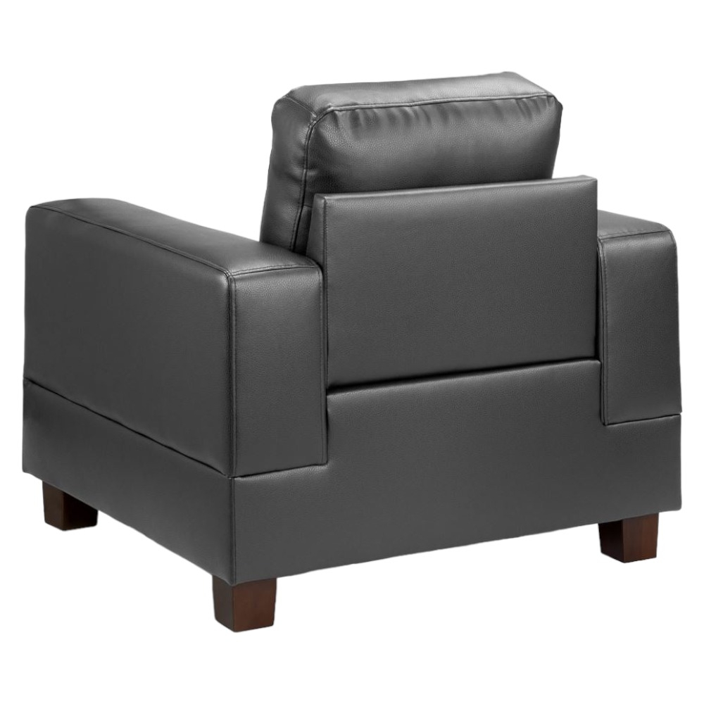 Jerry Armchair - Black - Faux Leather