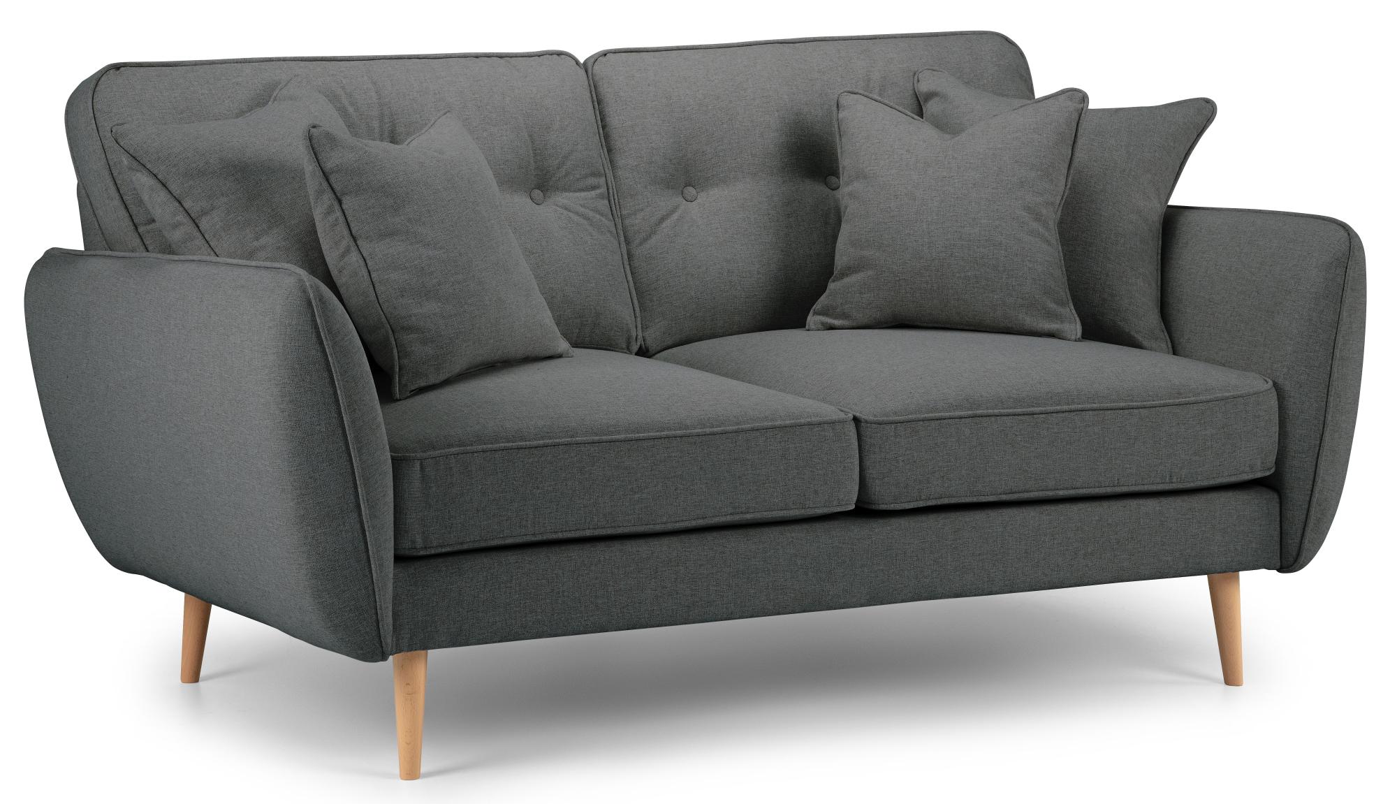 Kendal Charcoal Fabric 2 Seater Sofa