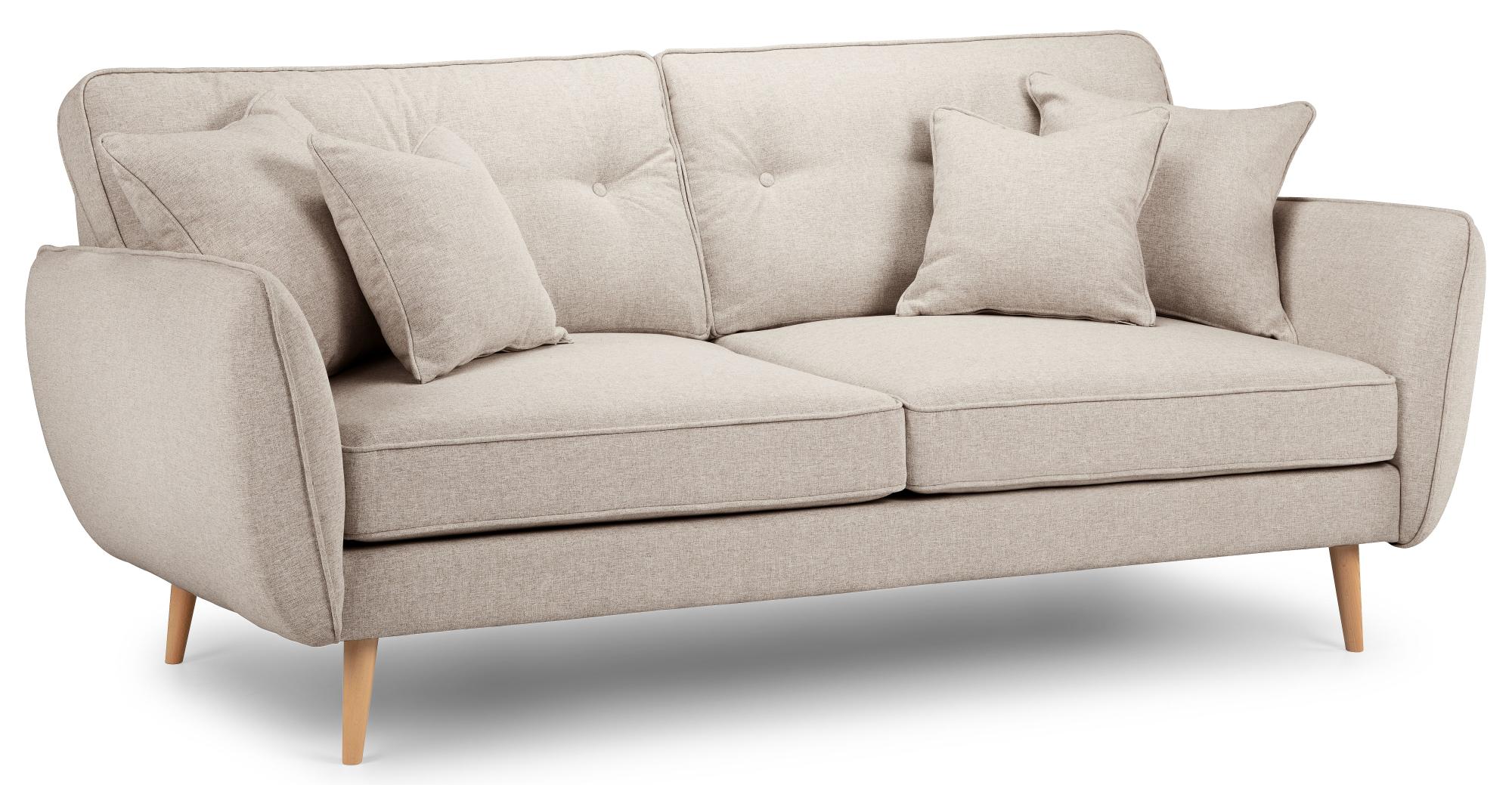Kendal Linen Fabric 3 Seater Sofa