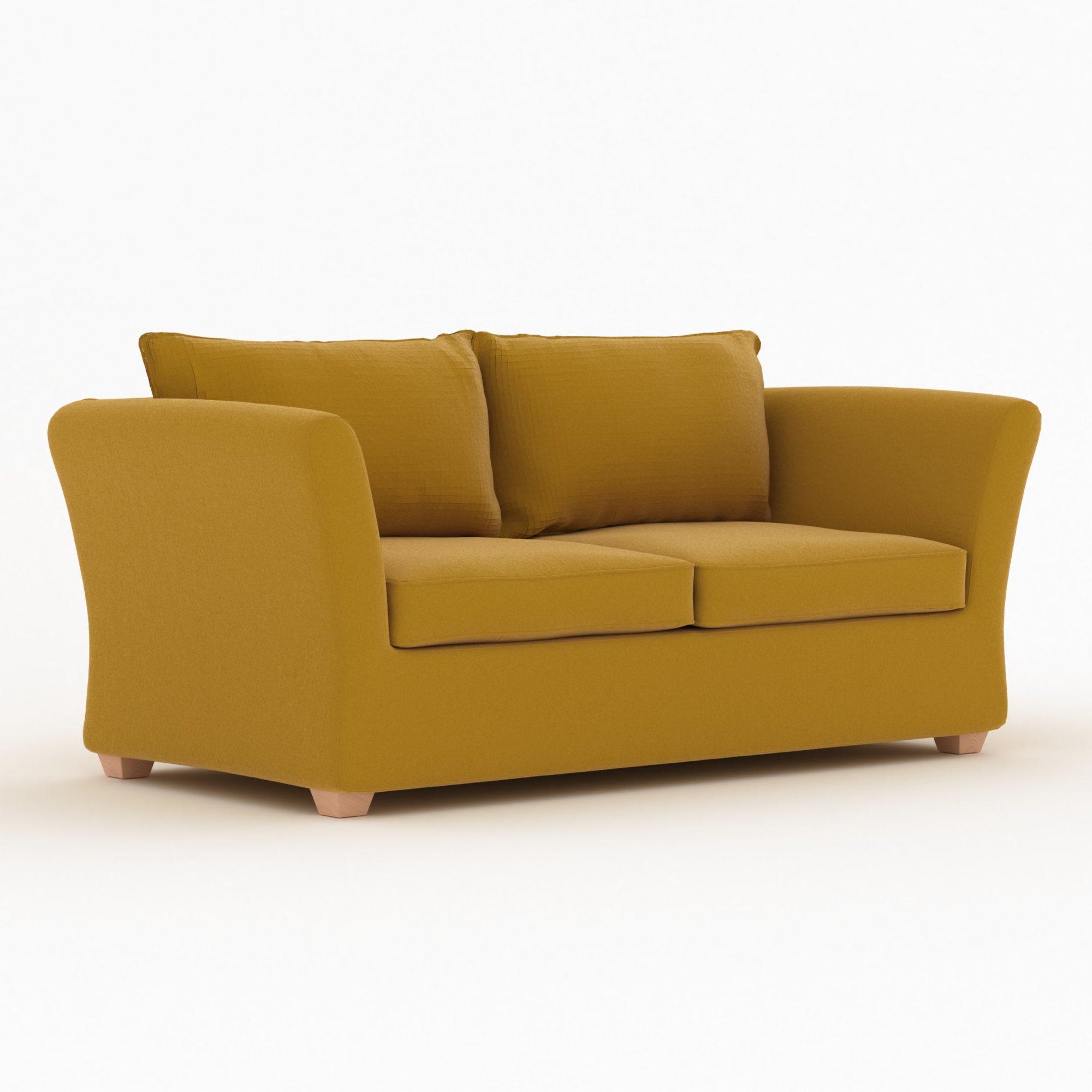 Kendle Sofa Bed - Sunningdale Saffron Fabric - 2 Seater