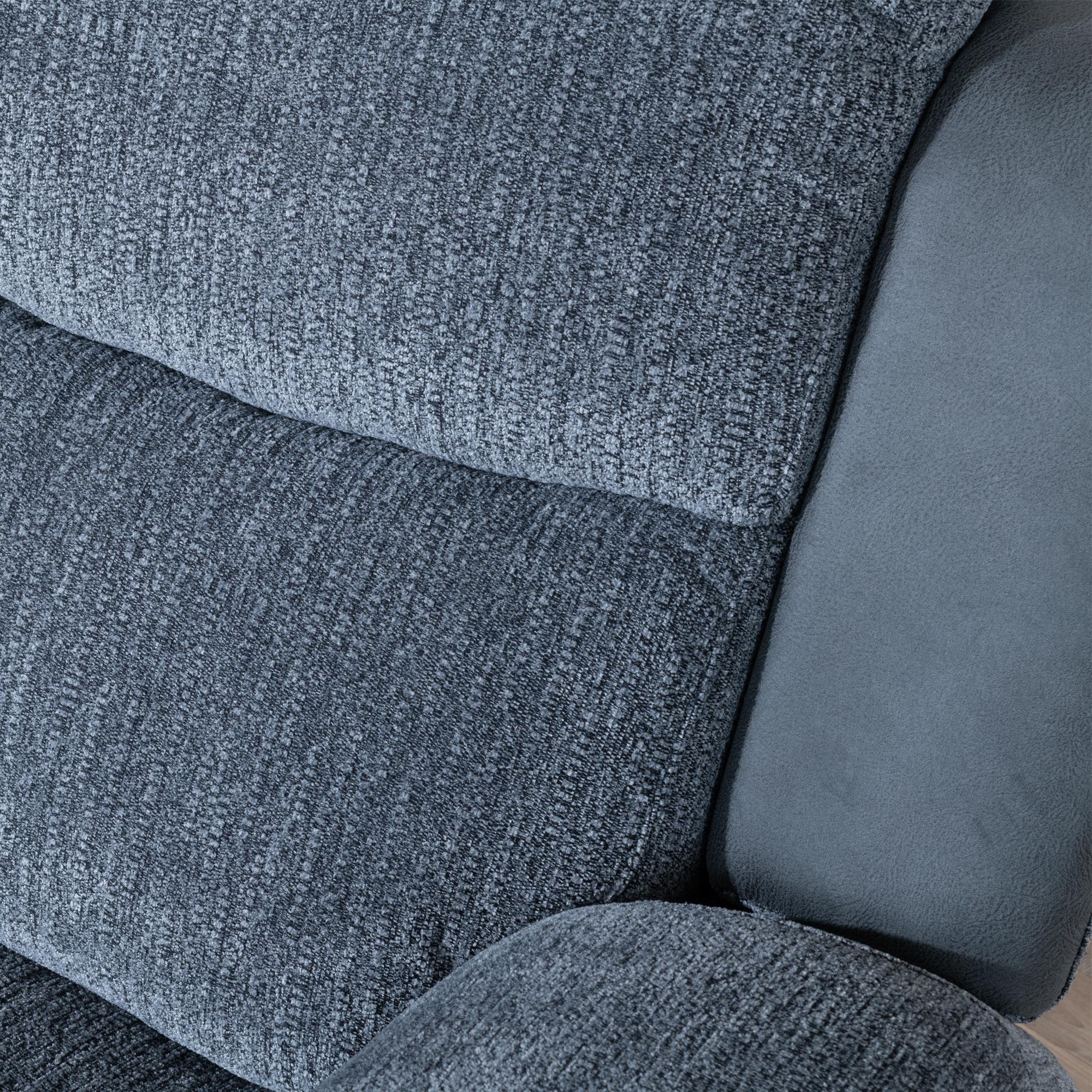 Legend Recliner Sofa - 3 Seater - Grey Fabric