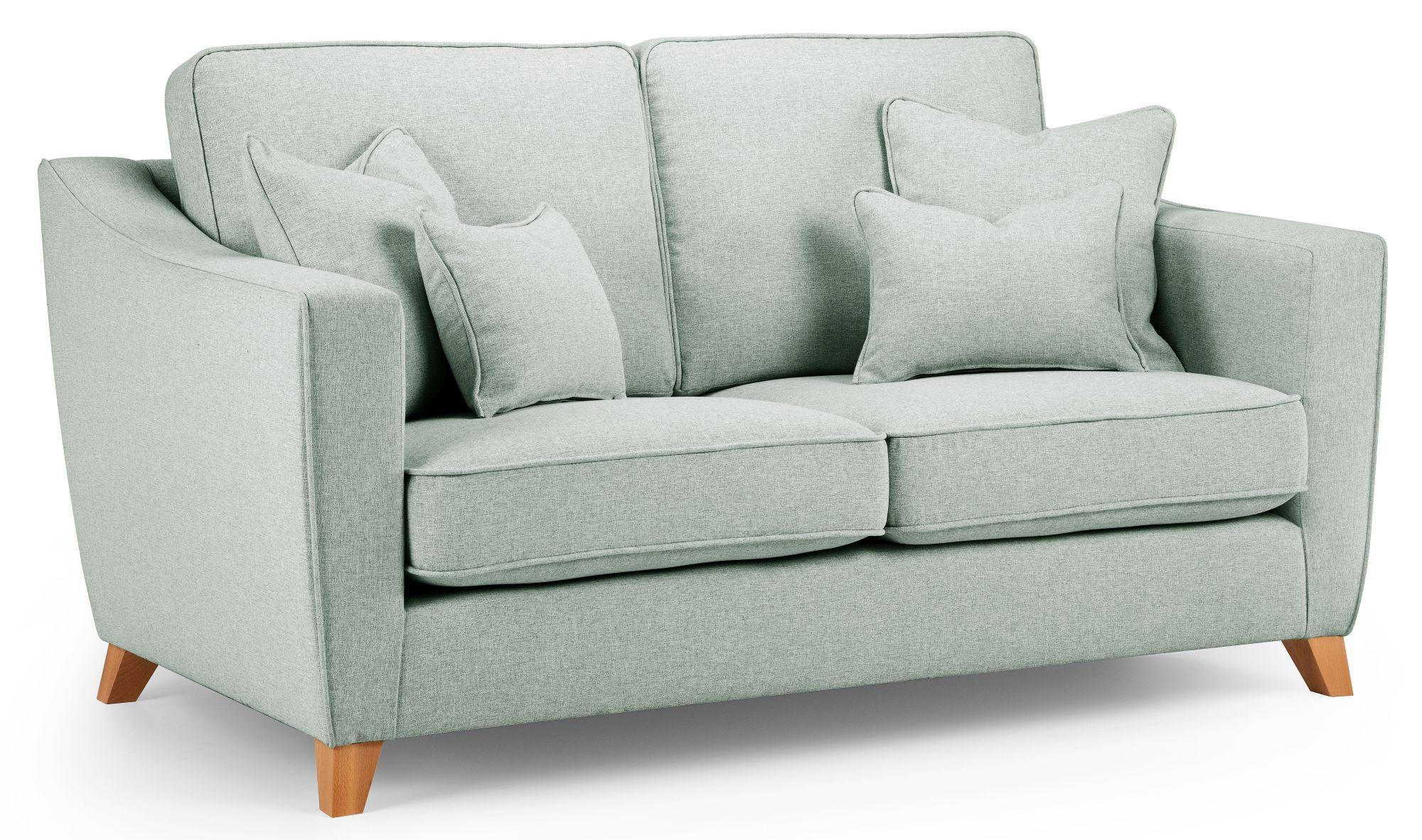 Linnet Aqua Fabric 3 Seater Sofa