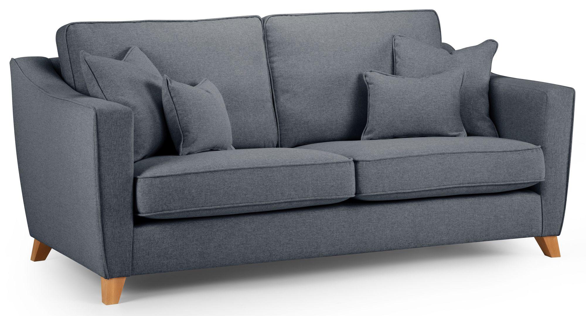 Linnet Denim Fabric 2.5 Seater Sofa
