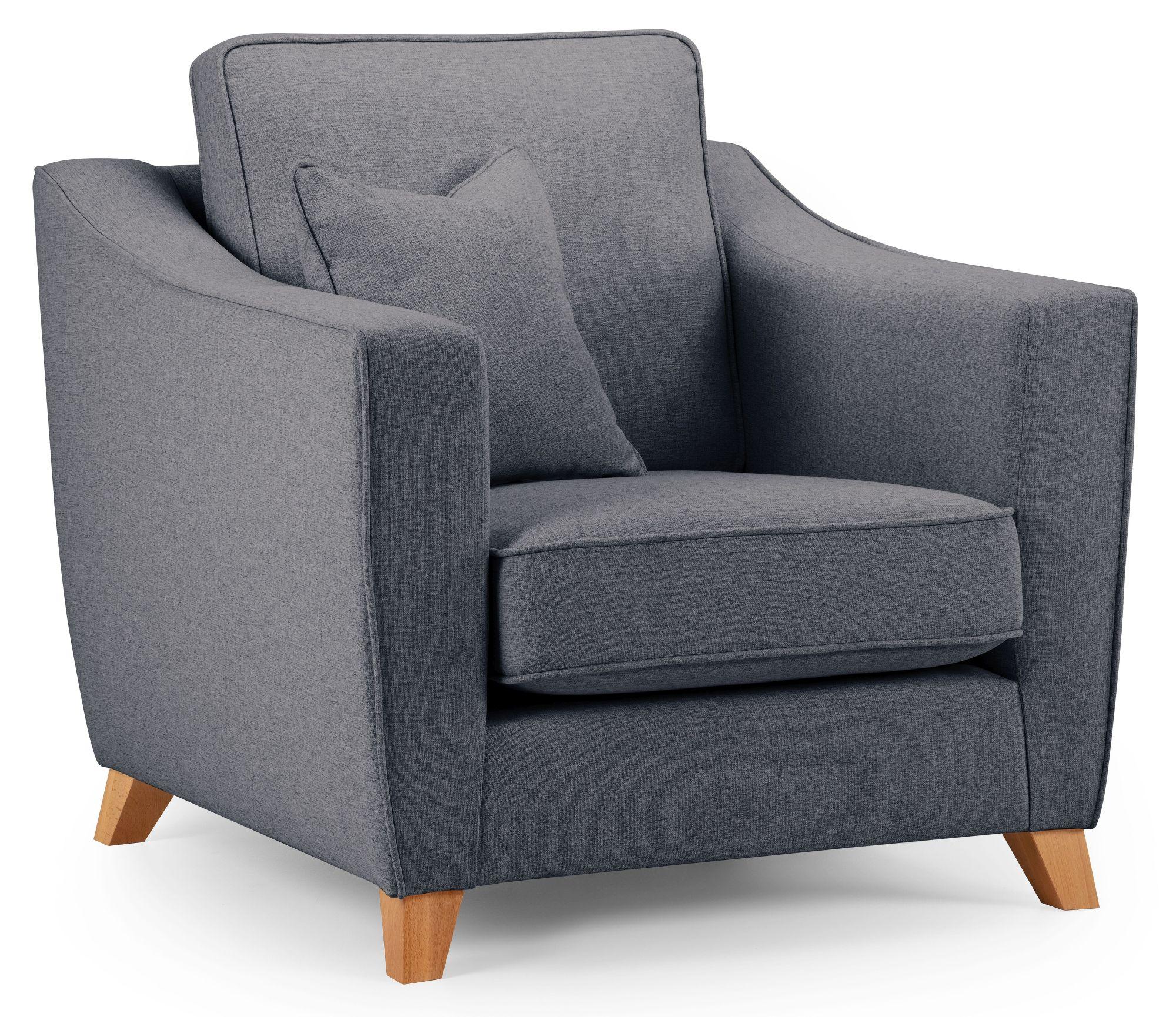 Linnet Denim Fabric Armchair