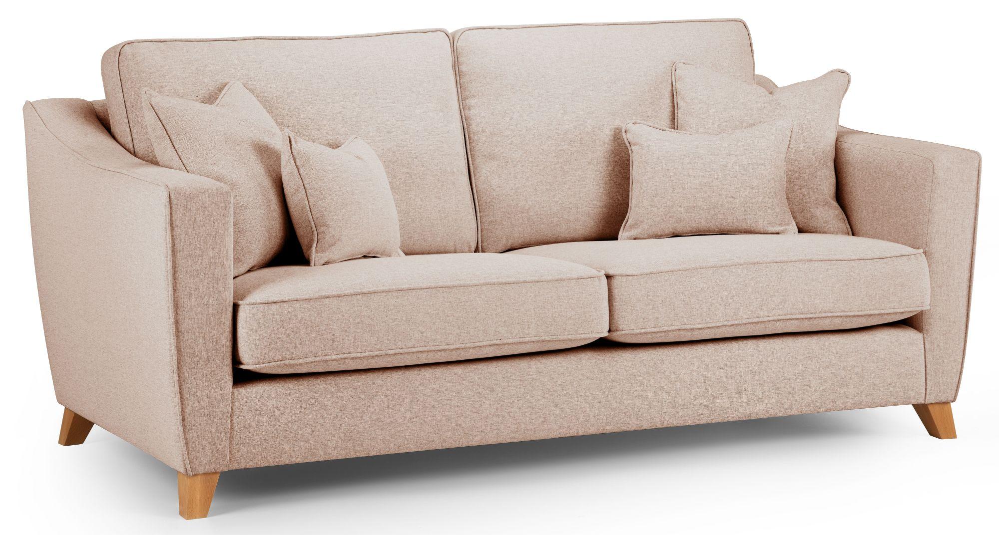 Linnet Pastel Fabric 3 Seater Sofa