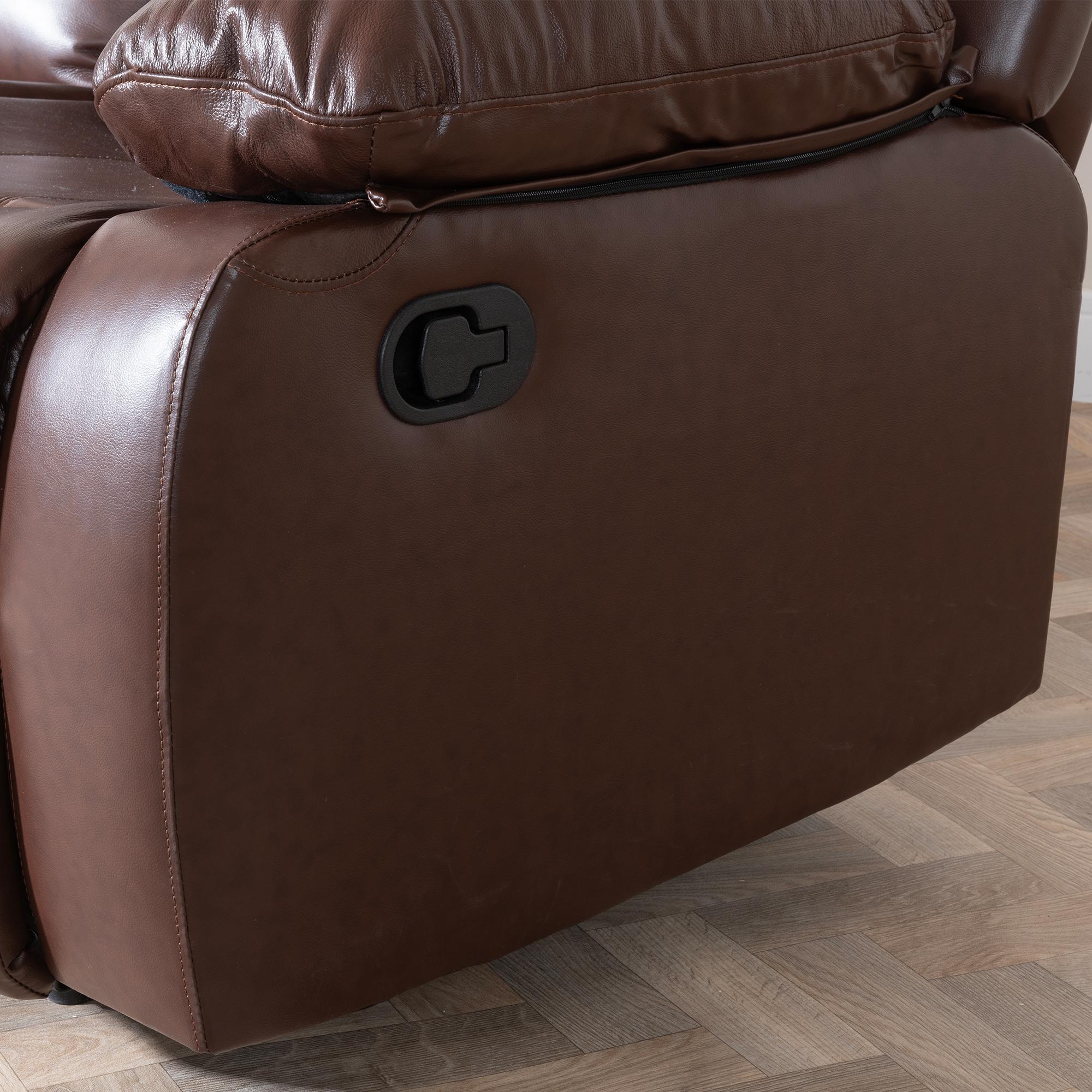 London Recliner Armchair - Brown Leather