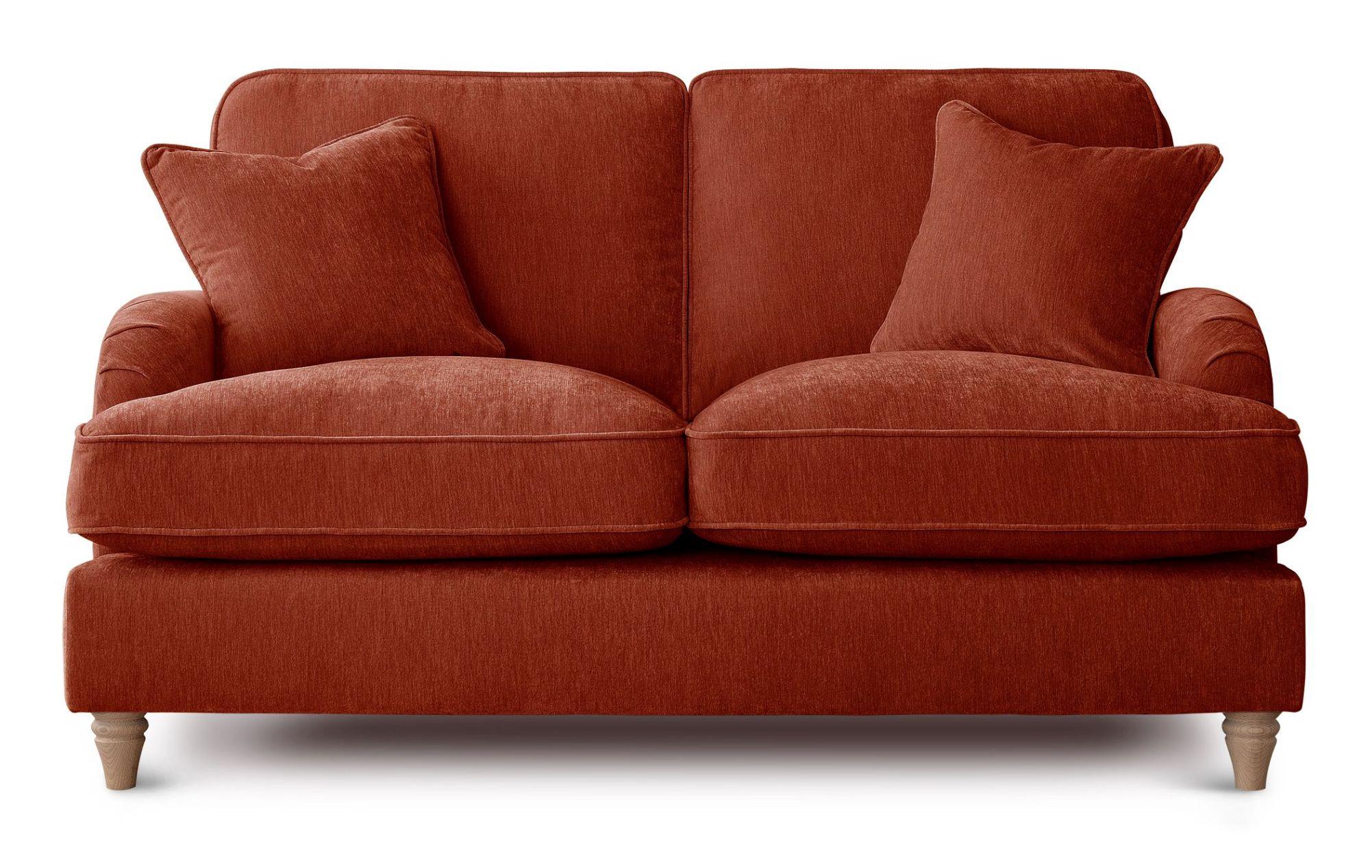 Manhattan Apricot Fabric 2 Seater Sofa