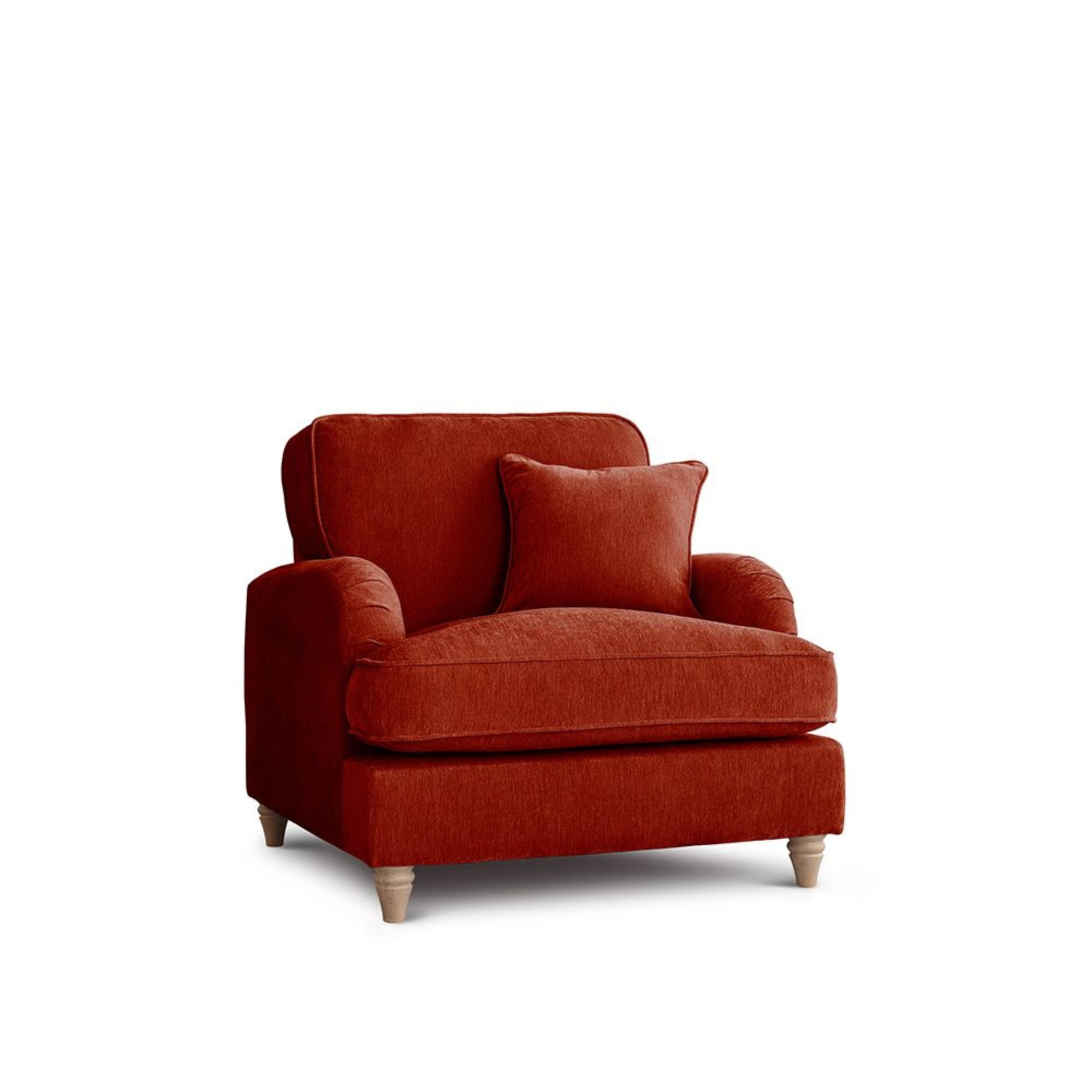 Manhattan Apricot Fabric Armchair