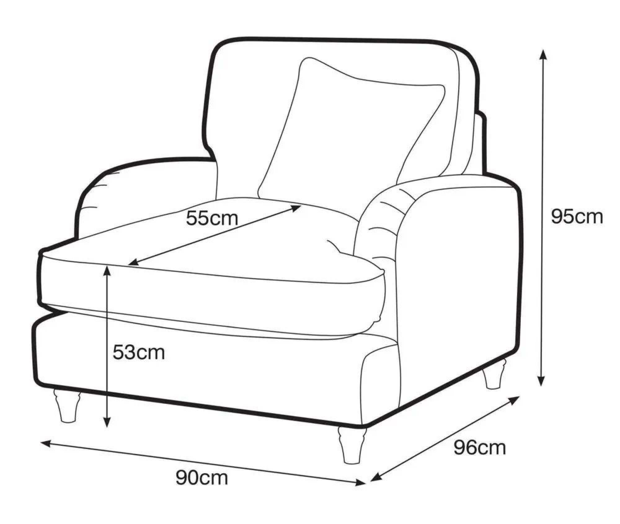 Manhattan Apricot Fabric Armchair