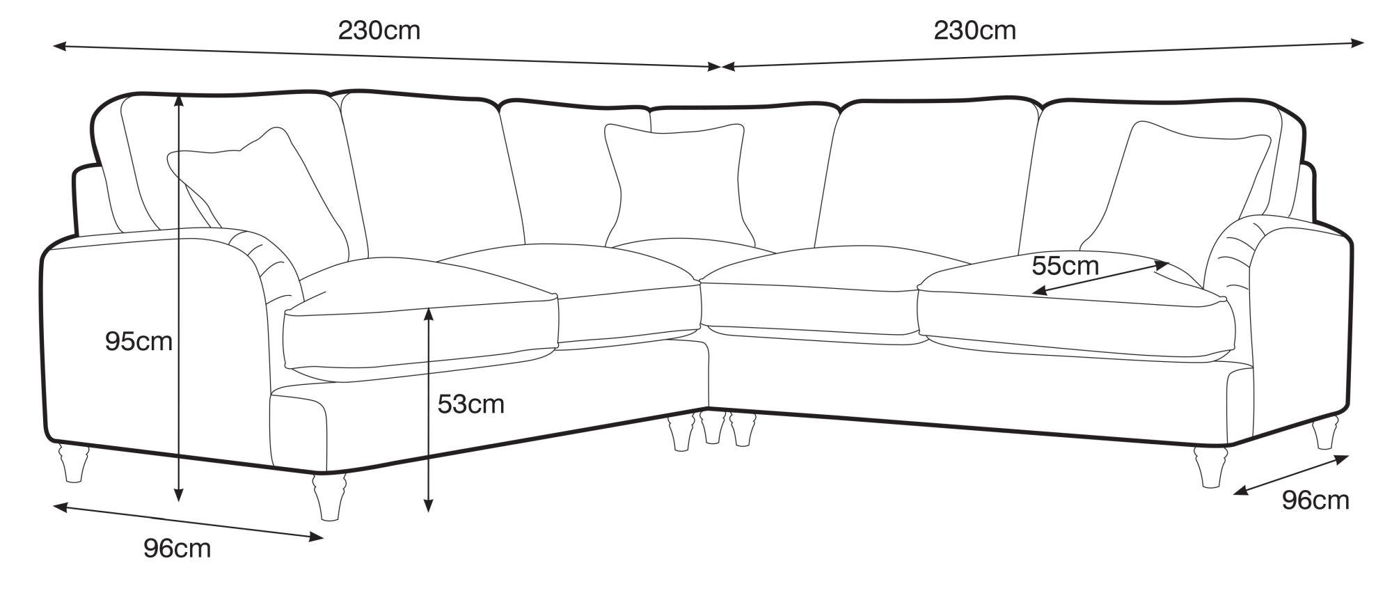 Manhattan Emerald Fabric 2 Corner 2 Sofa