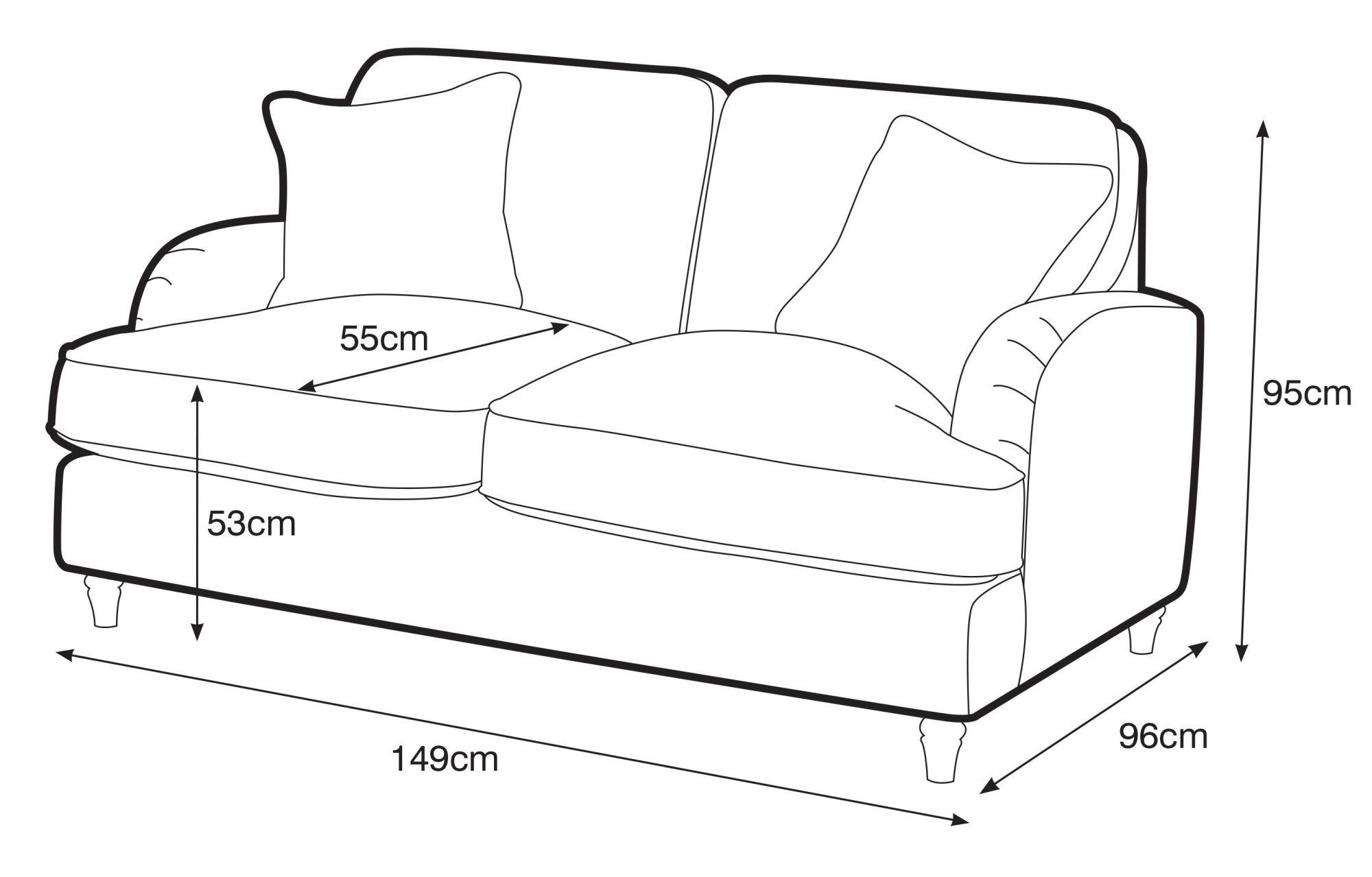 Manhattan Emerald Fabric 2 Seater Sofa