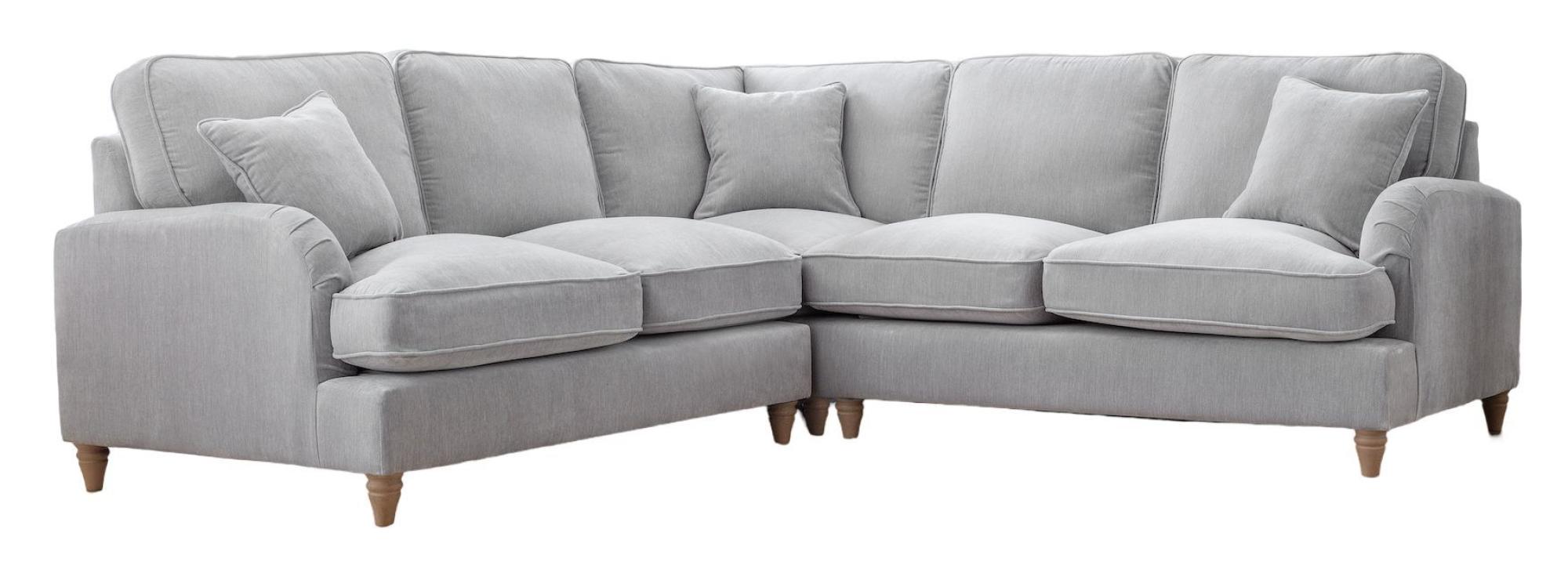 Manhattan Ice Fabric 2 Corner 2 Sofa