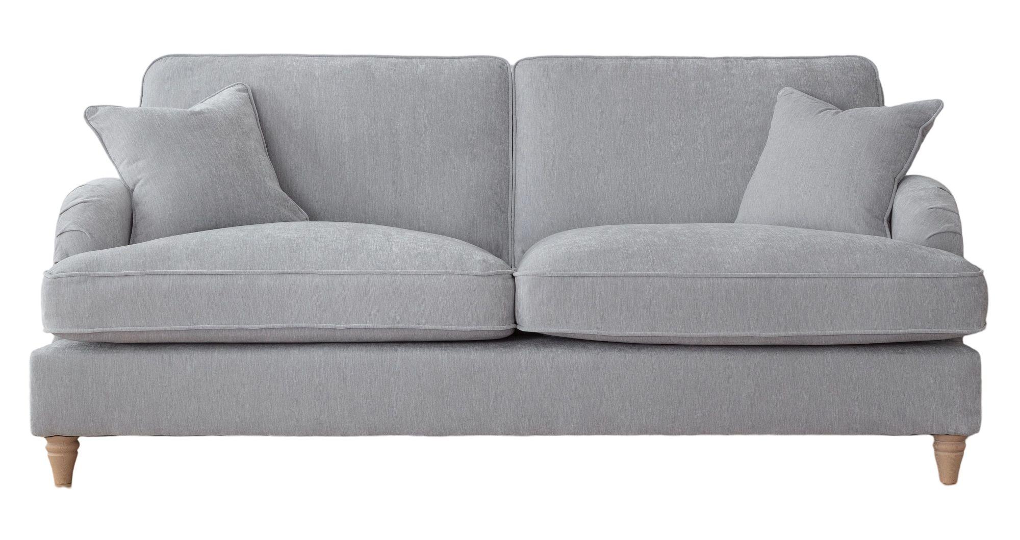 Manhattan Ice Fabric 3 Seater Sofa