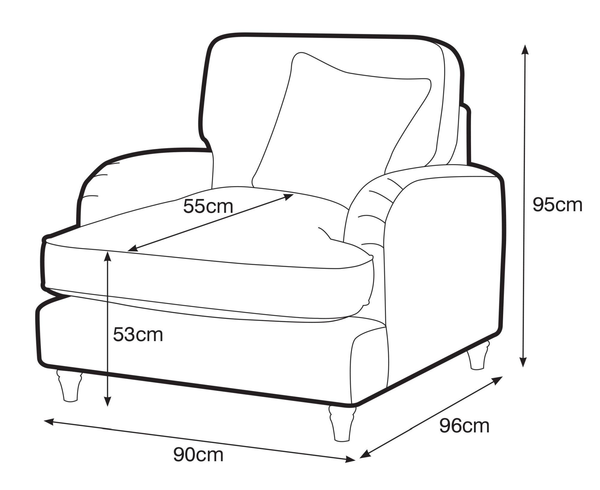 Manhattan Ice Fabric Armchair