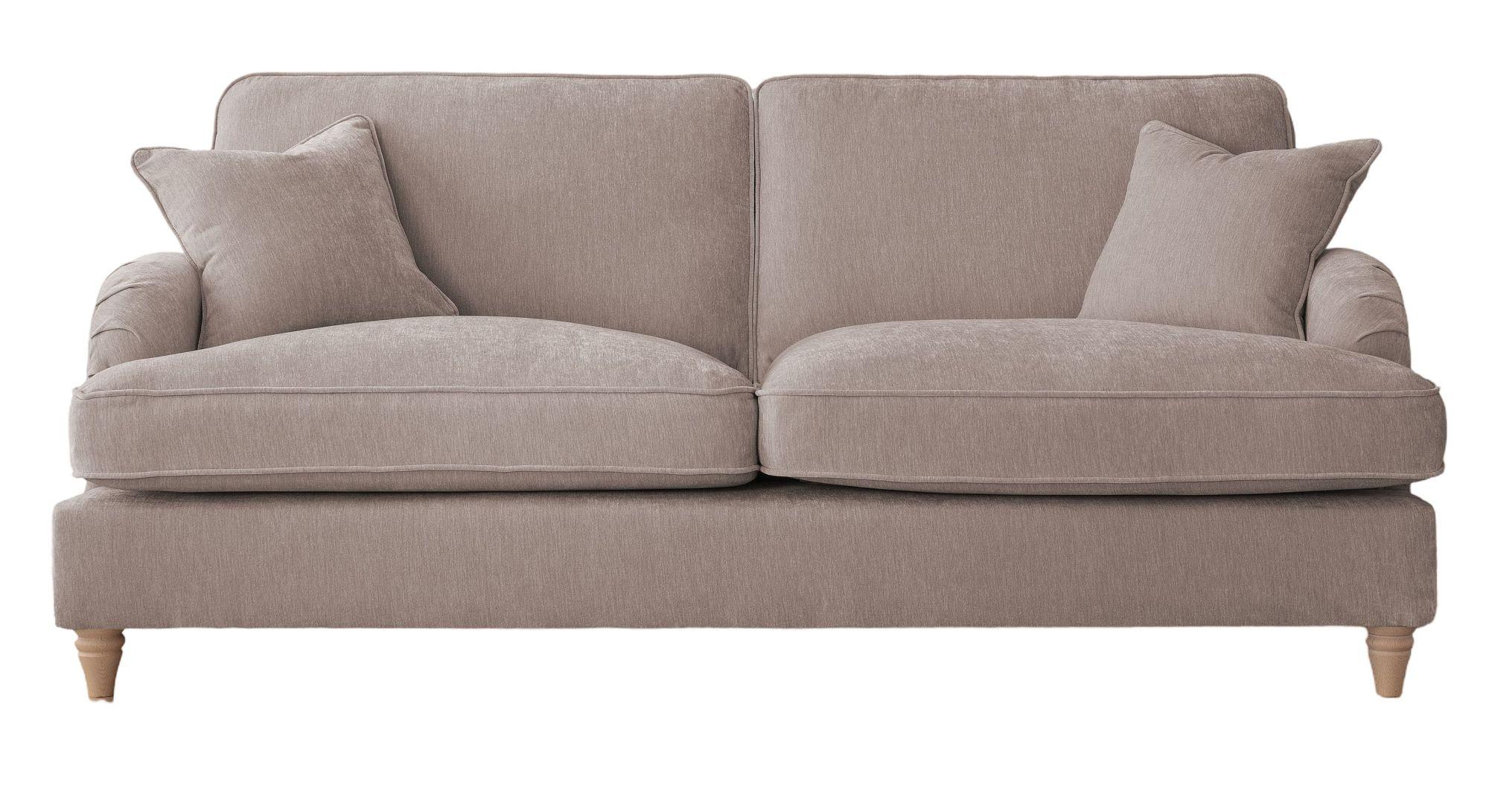 Manhattan Putty Fabric 3 Seater Sofa