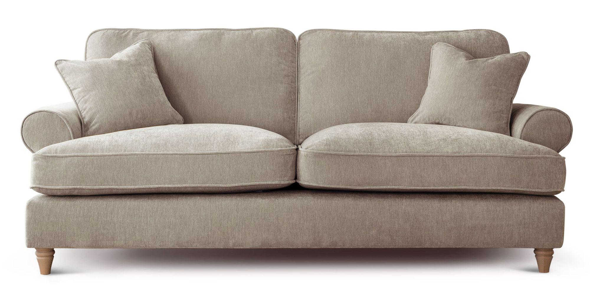 Marigot Putty Fabric 3 Seater Sofa