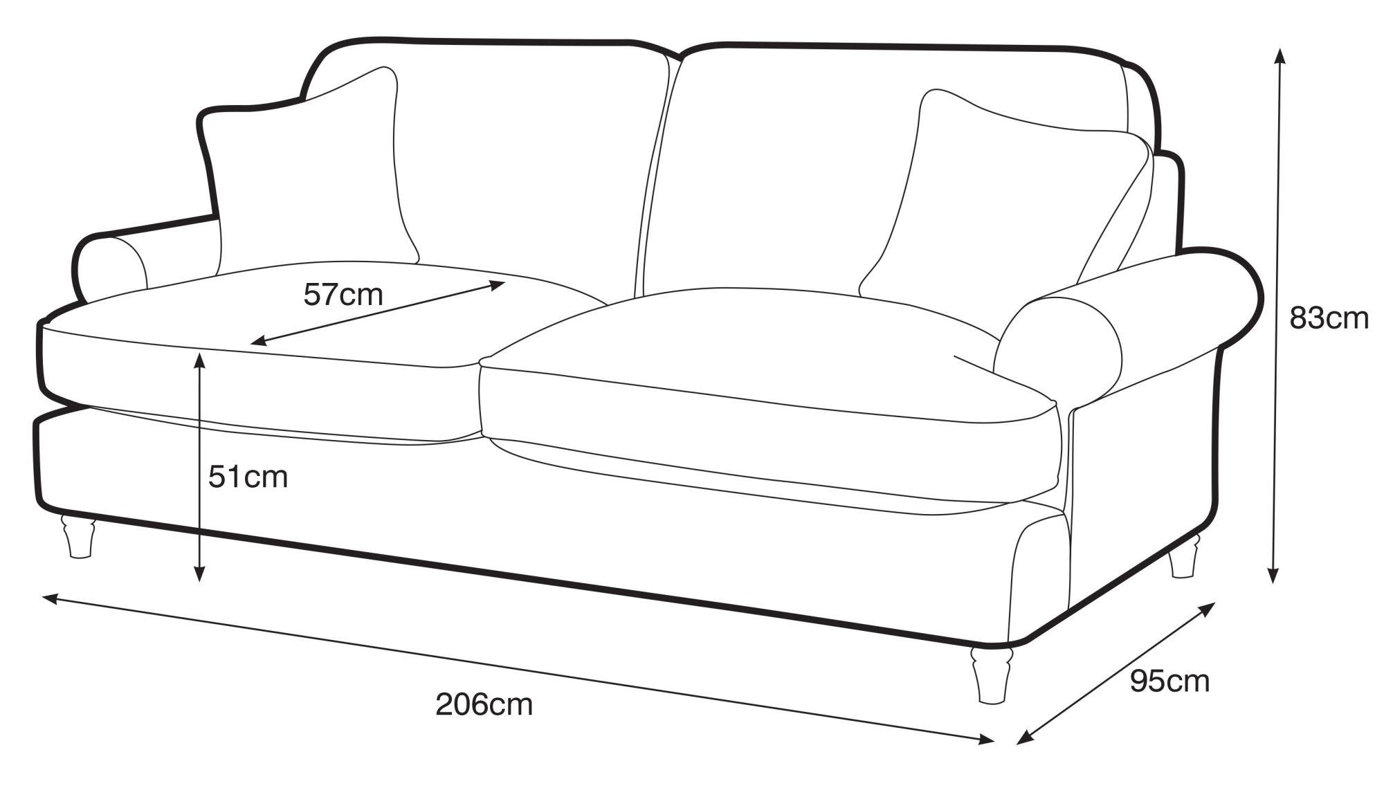 Marigot Putty Fabric 3 Seater Sofa