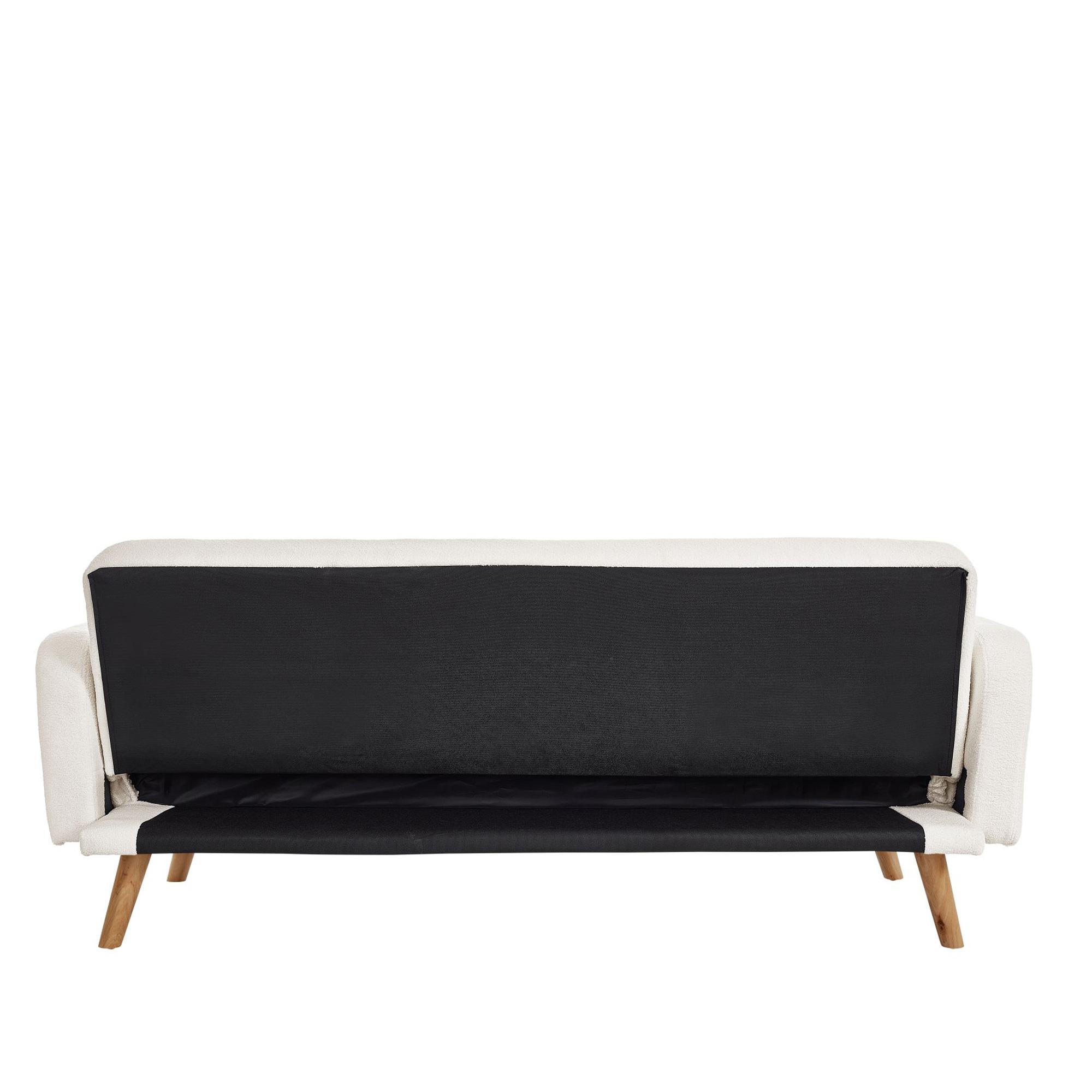 Micah Sofa Bed - 2 Seater - White Fabric