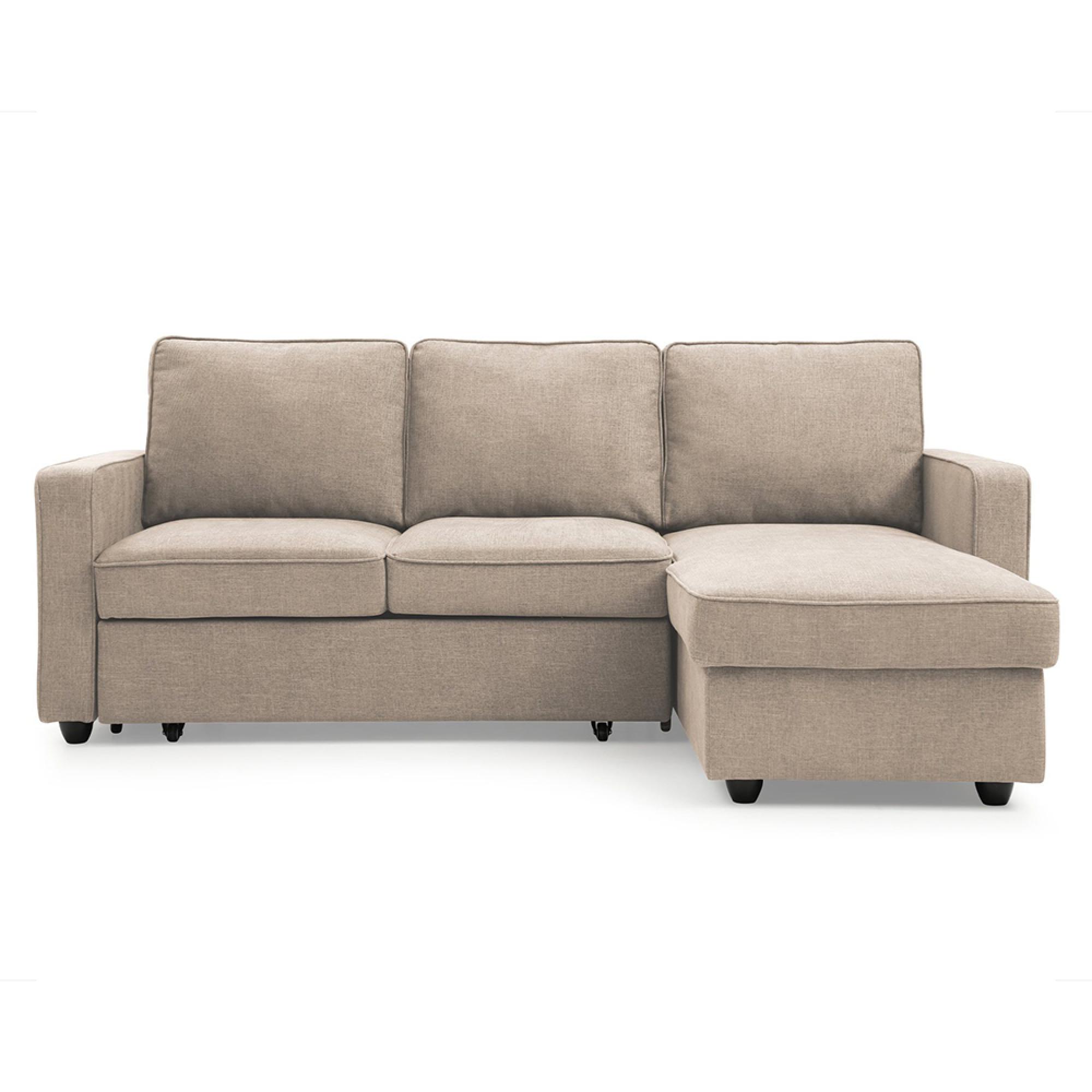 Myles Sofa Bed - Typhon Natural Weave Fabric - Corner